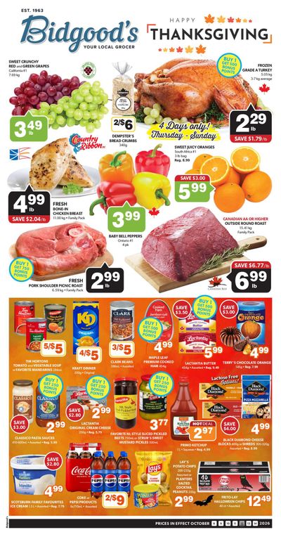 Bidgood's Flyer October 8 to 14