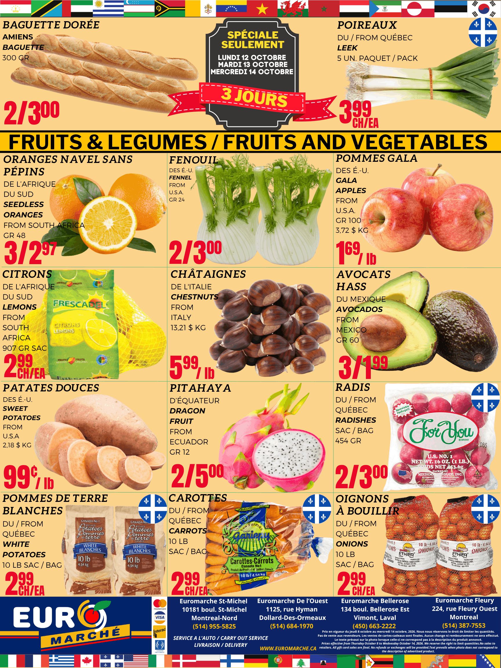 Euro Marche Flyer October 8 to 14