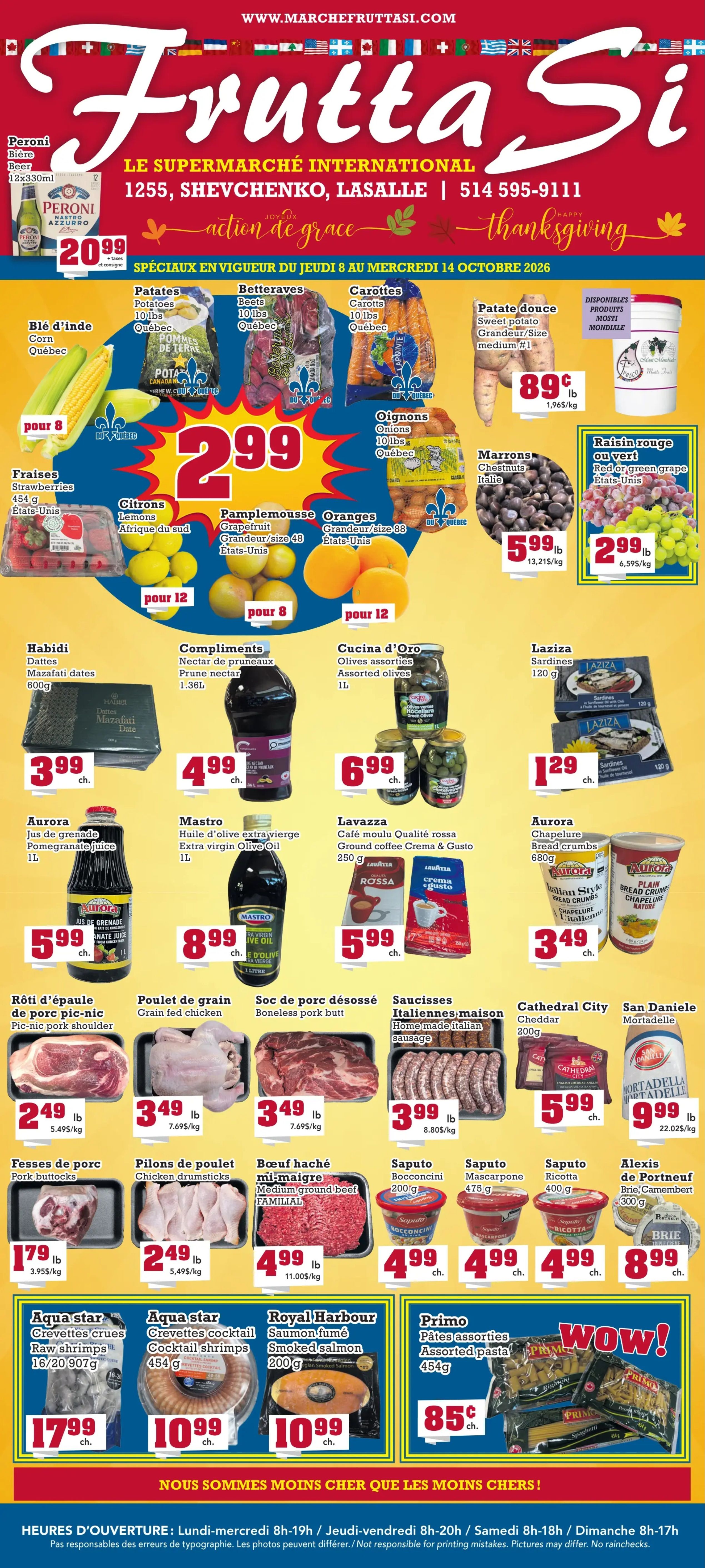 Frutta Si Flyer October 8 to 14