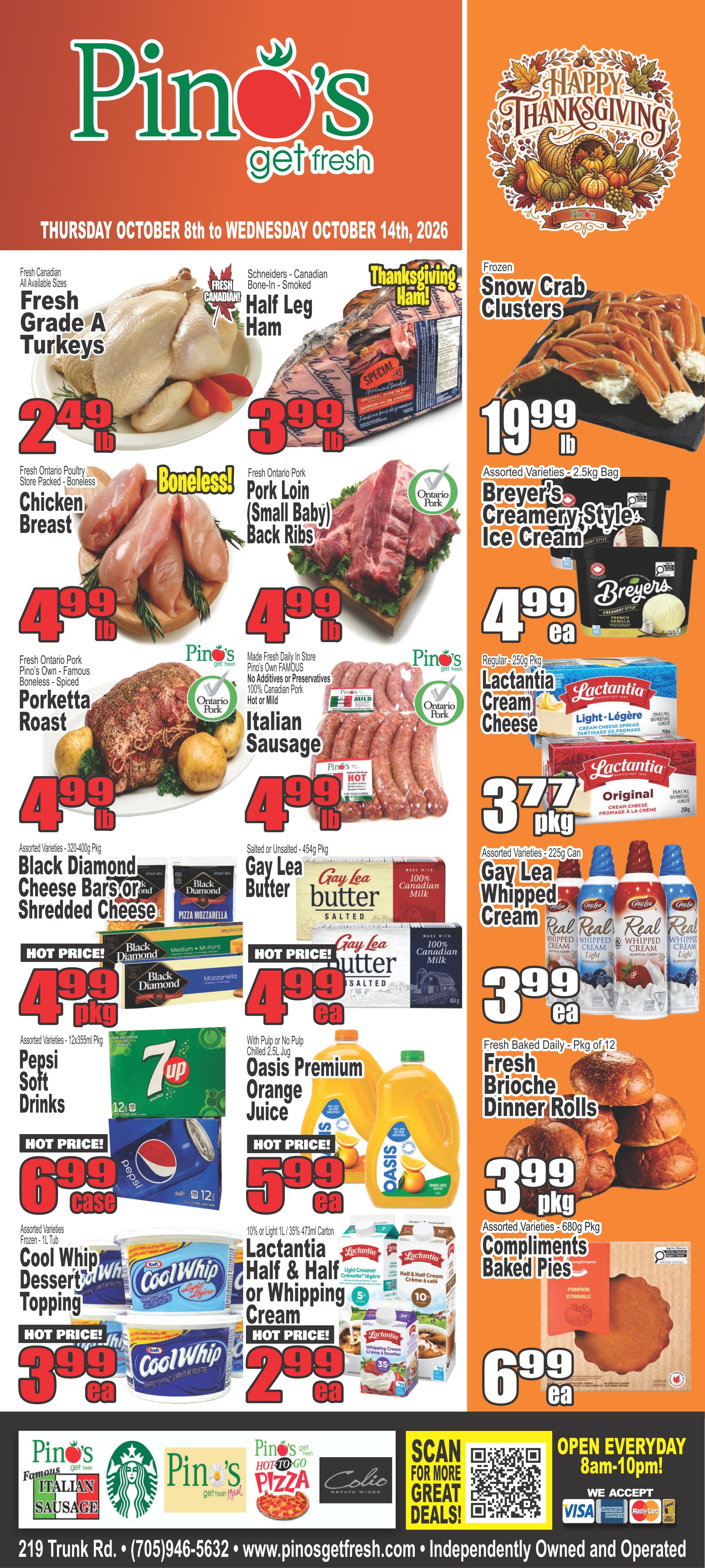 Pino's Flyer October 8 to 14