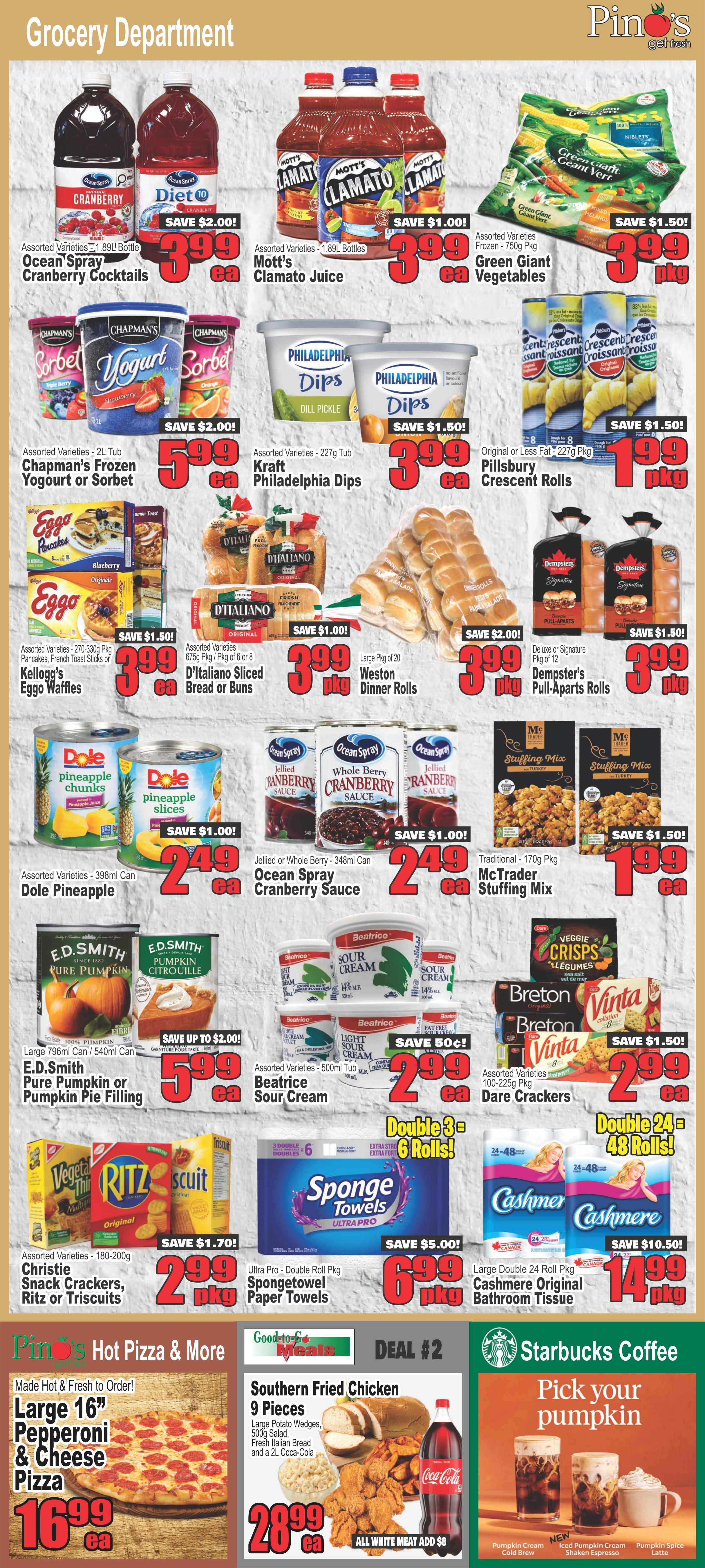 Pino's Flyer October 8 to 14