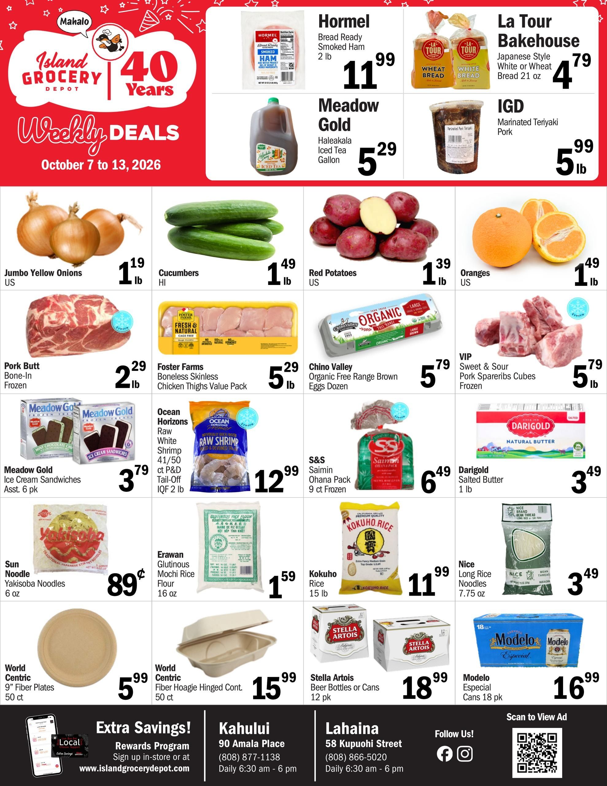 Island Grocery Depot Weekly Ad October 7 - 13, 2026