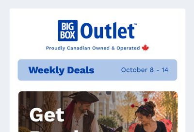 Big Box Outlet Store Flyer October 8 to 14