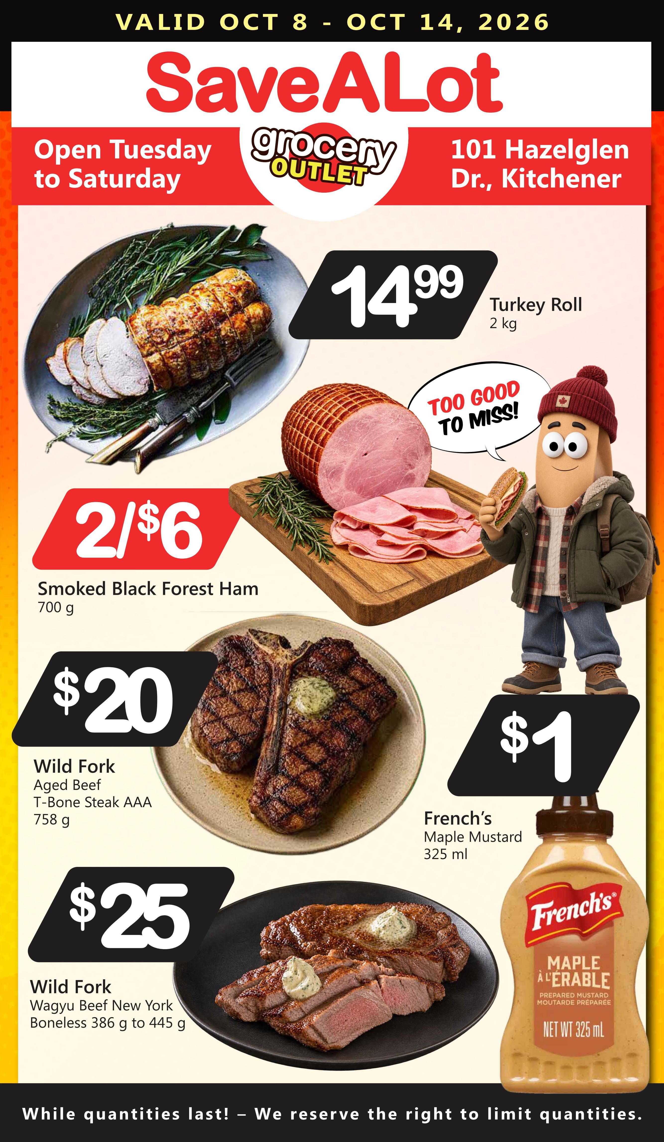 SaveALot Grocery Outlet Flyer October 8 to 14