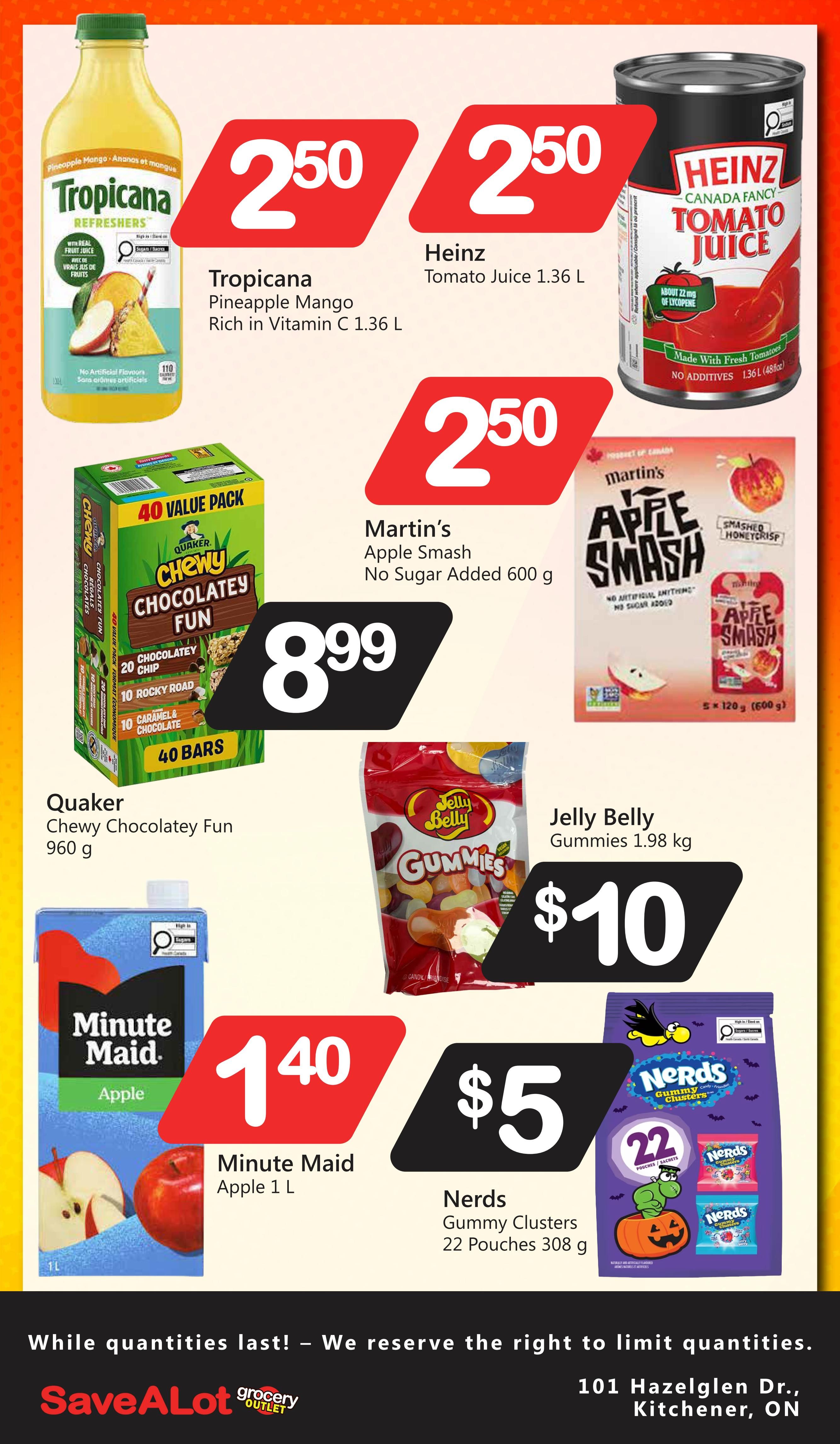 SaveALot Grocery Outlet Flyer October 8 to 14