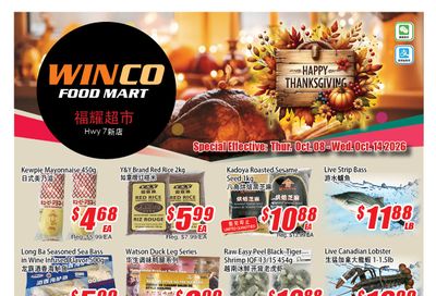 WinCo Food Mart (HWY 7) Flyer October 8 to 14