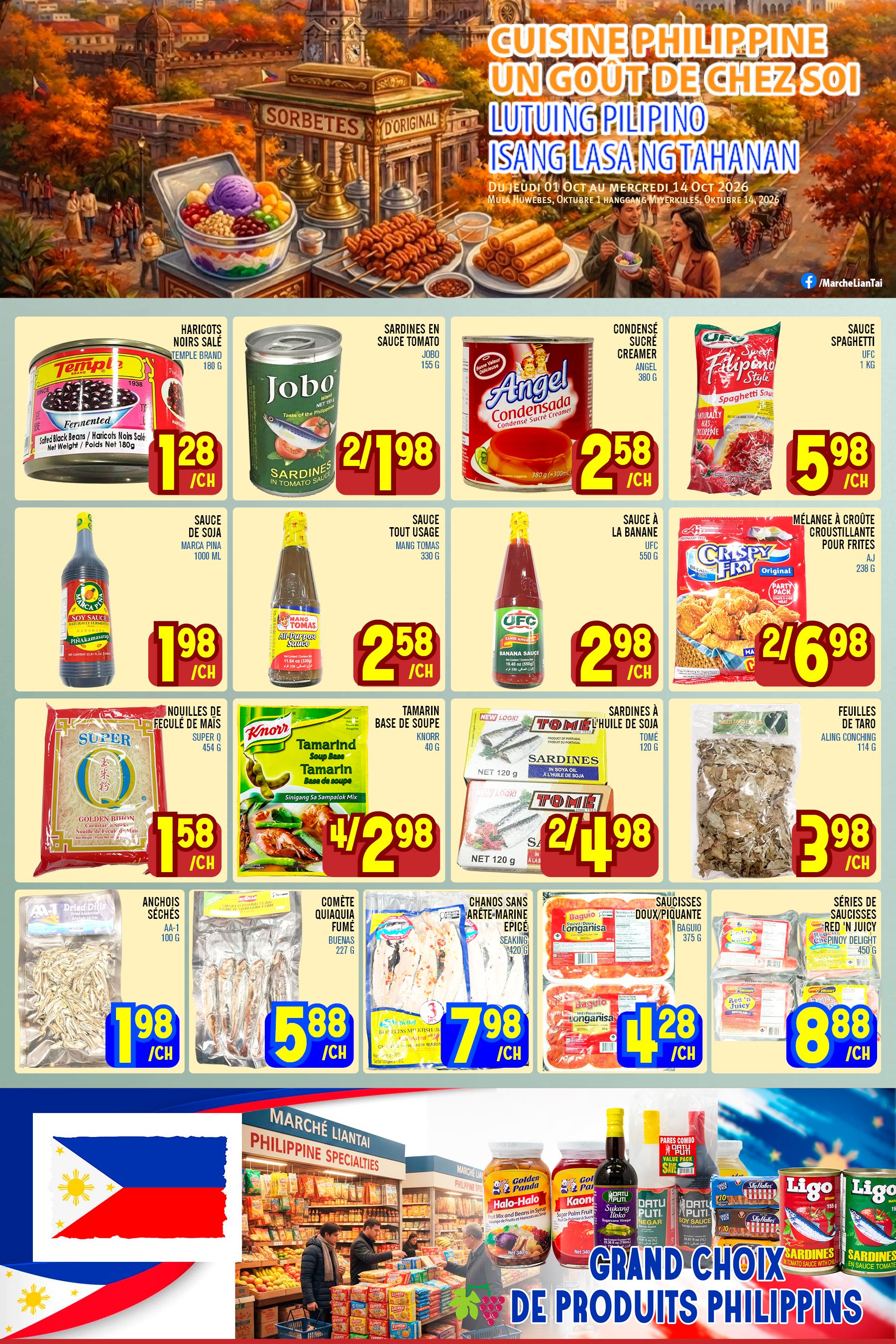 Marche Lian Tai Flyer October 8 to 14