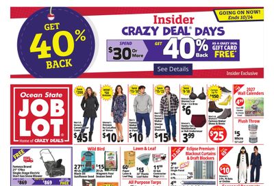 Ocean State Job Lot (Bethany Area, CT) Weekly Ad October 8 - 14, 2026