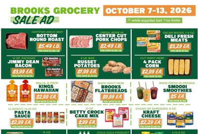 Brooks Grocery Weekly Ad October 7 - 13, 2026