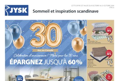 JYSK (QC) Flyer October 8 to 21