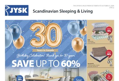 JYSK Flyer October 8 to 21