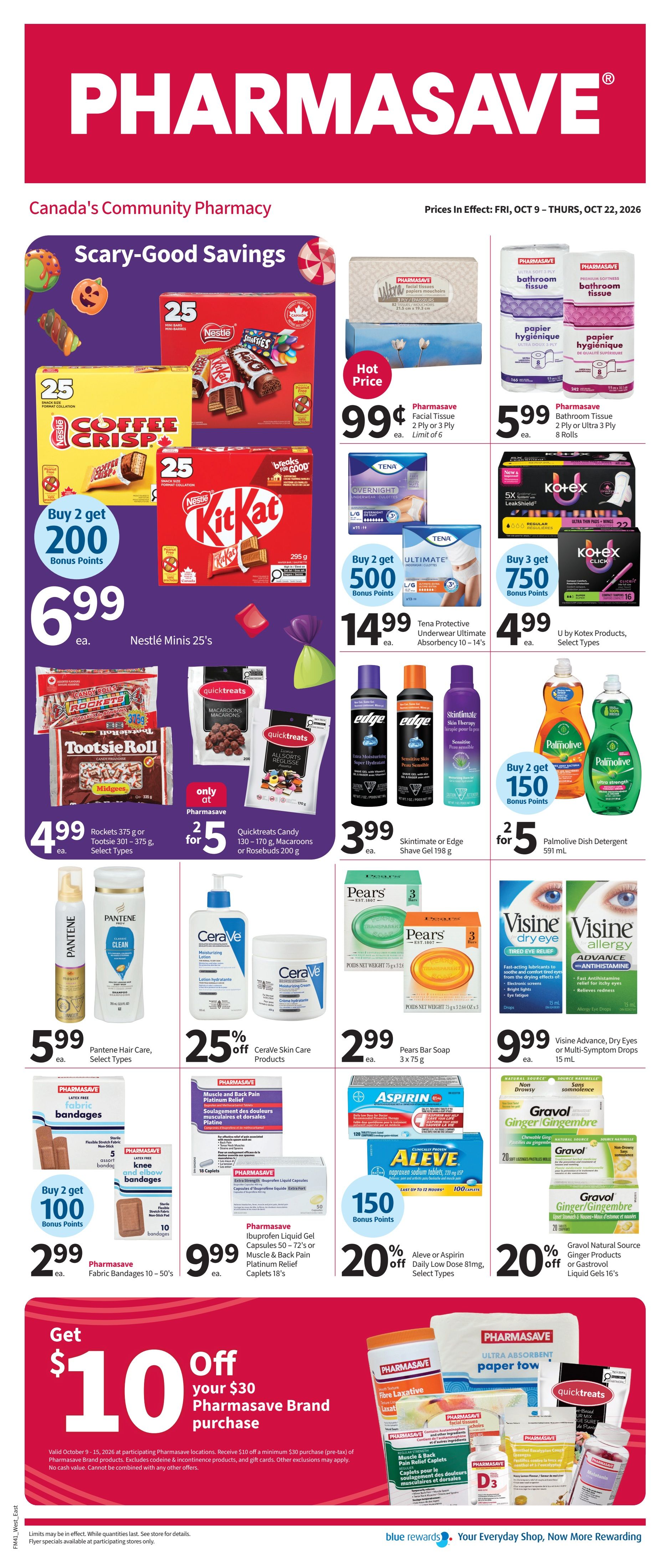 Pharmasave (ON & West) Flyer October 9 to 22