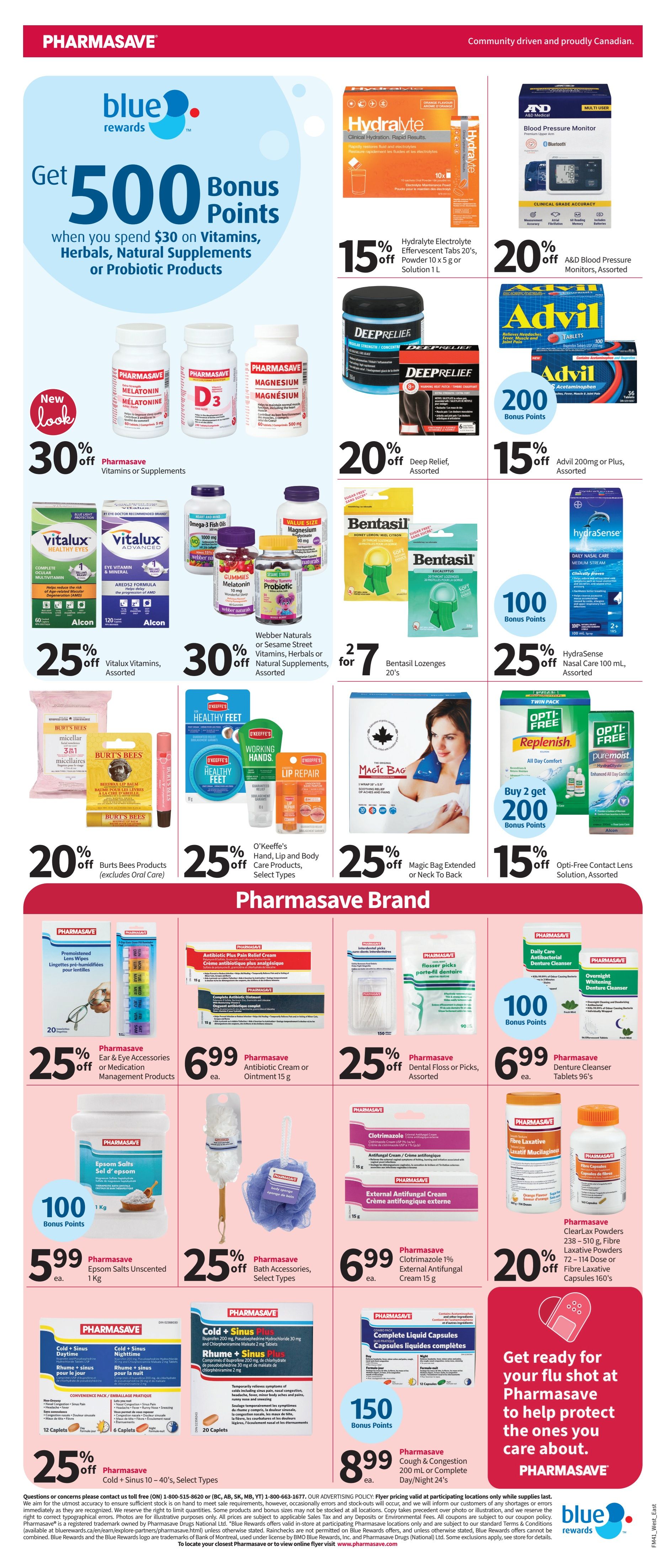 Pharmasave (ON & West) Flyer October 9 to 22