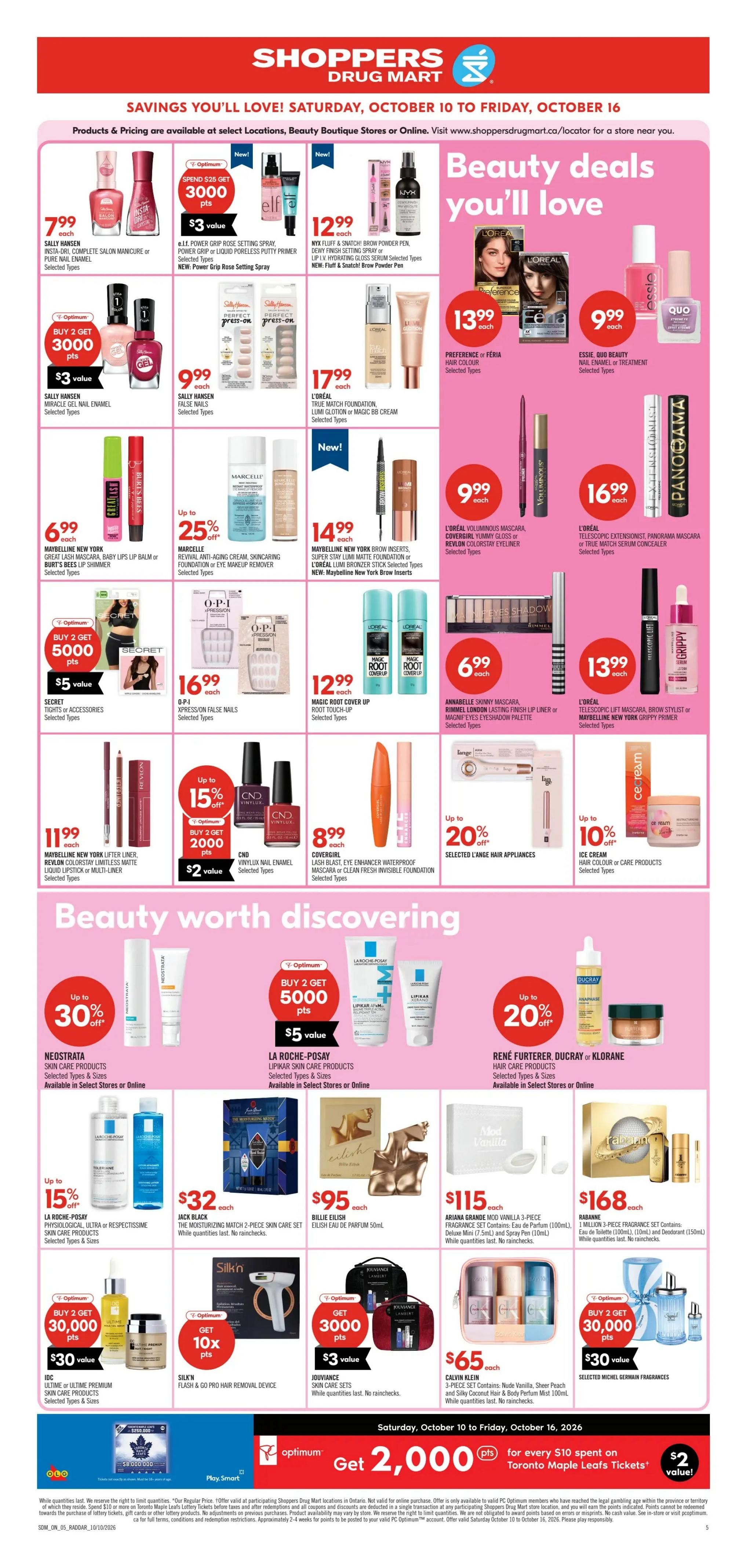 Shoppers Drug Mart (ON) Flyer October 10 to 16