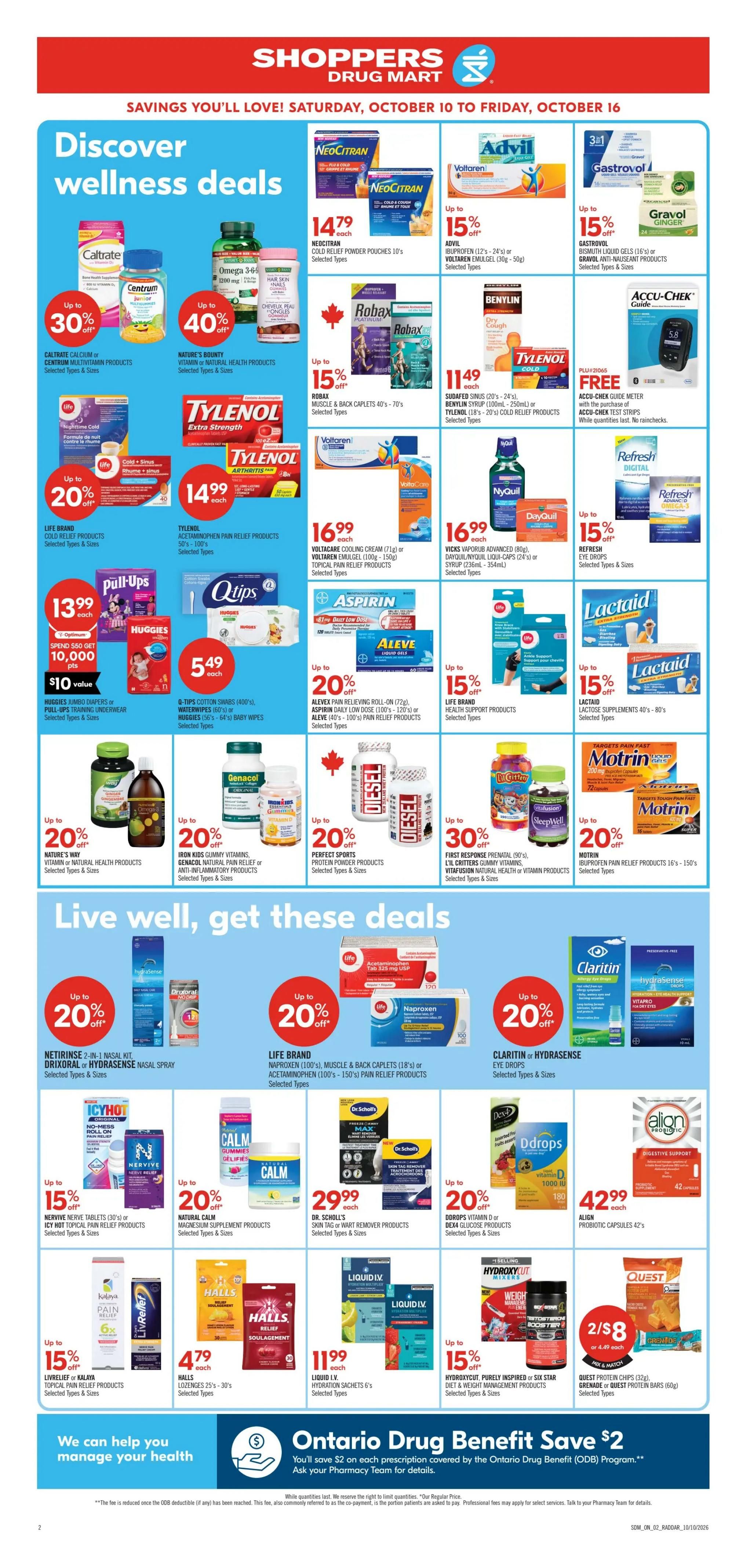 Shoppers Drug Mart (ON) Flyer October 10 to 16