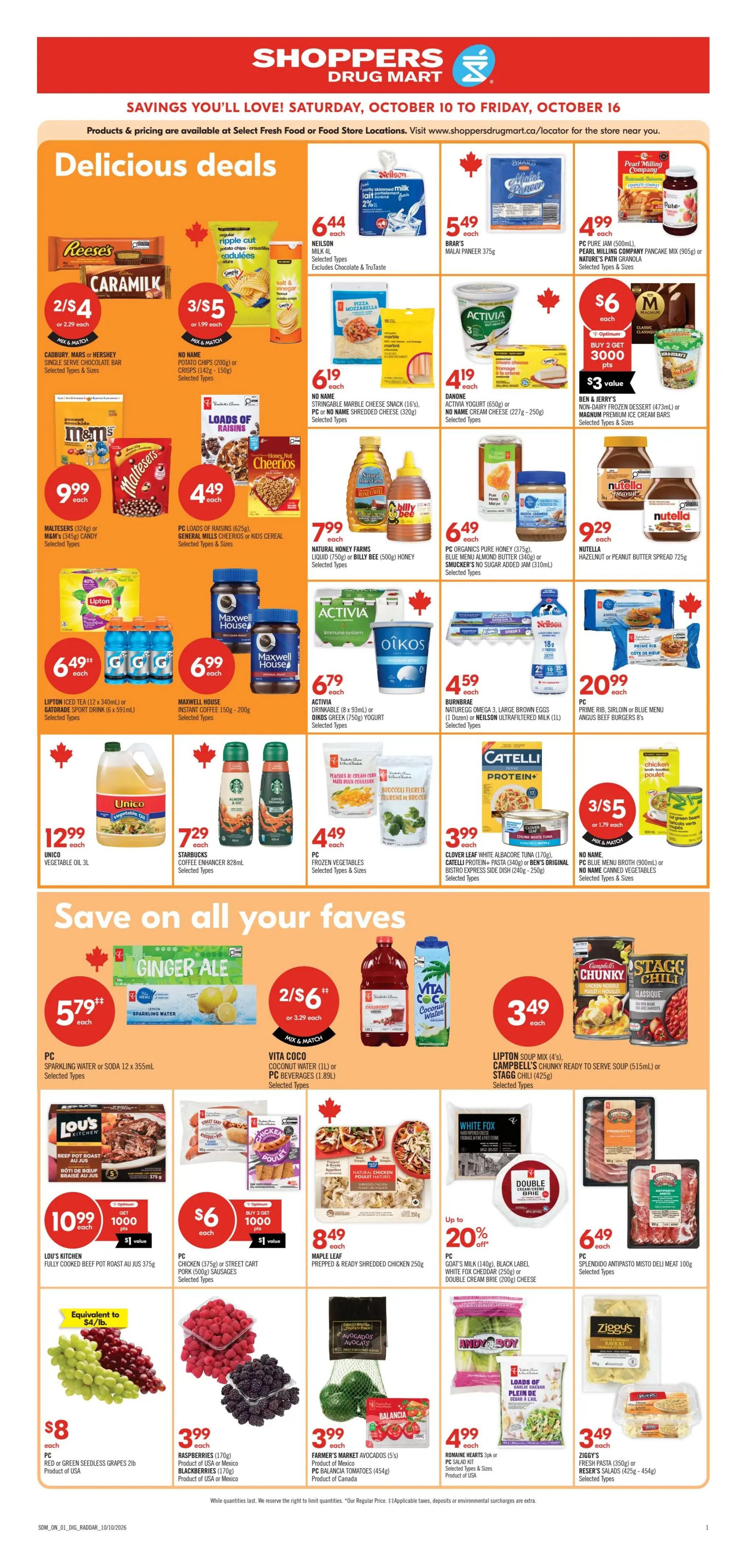 Shoppers Drug Mart (ON) Flyer October 10 to 16