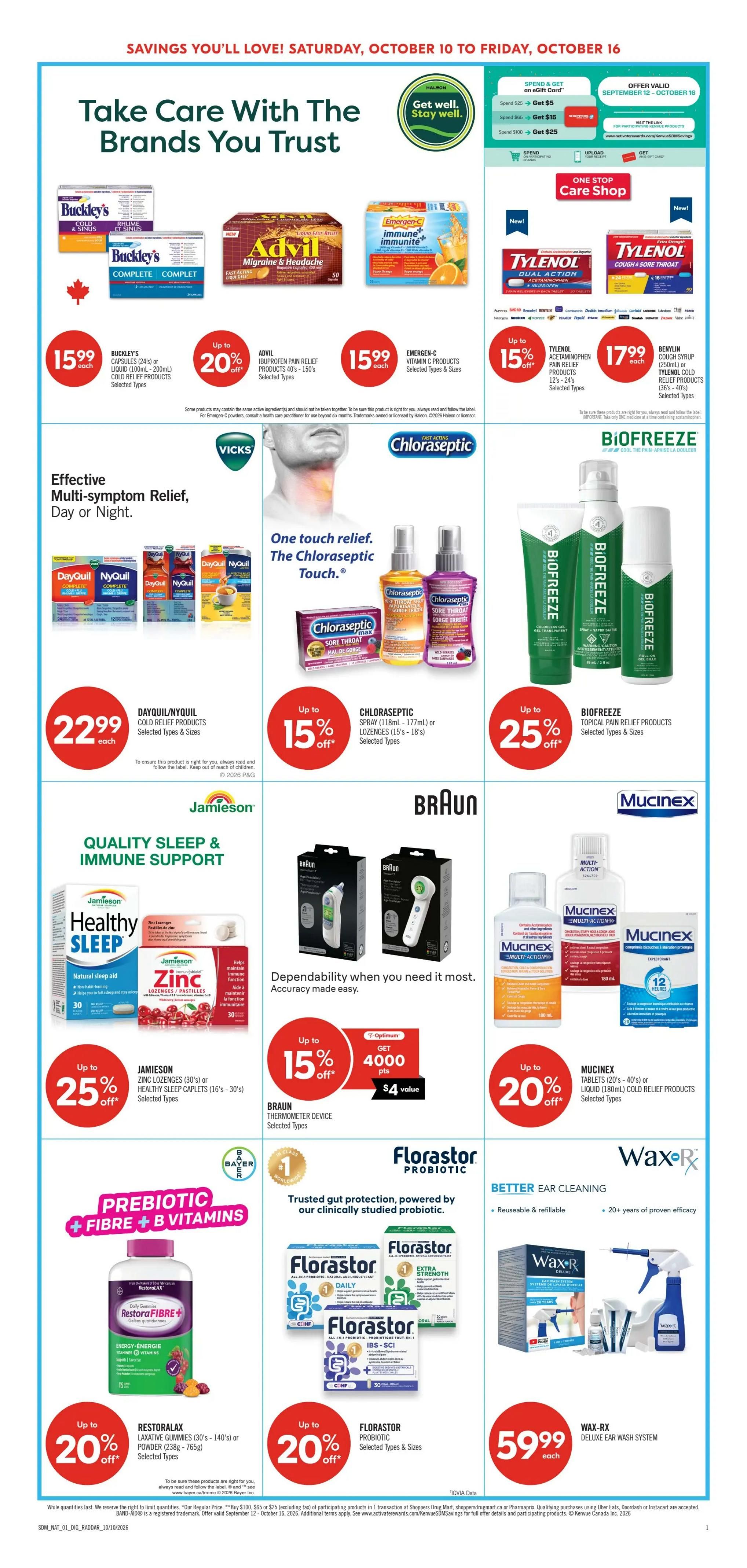 Shoppers Drug Mart (Atlantic) Flyer October 10 to 16