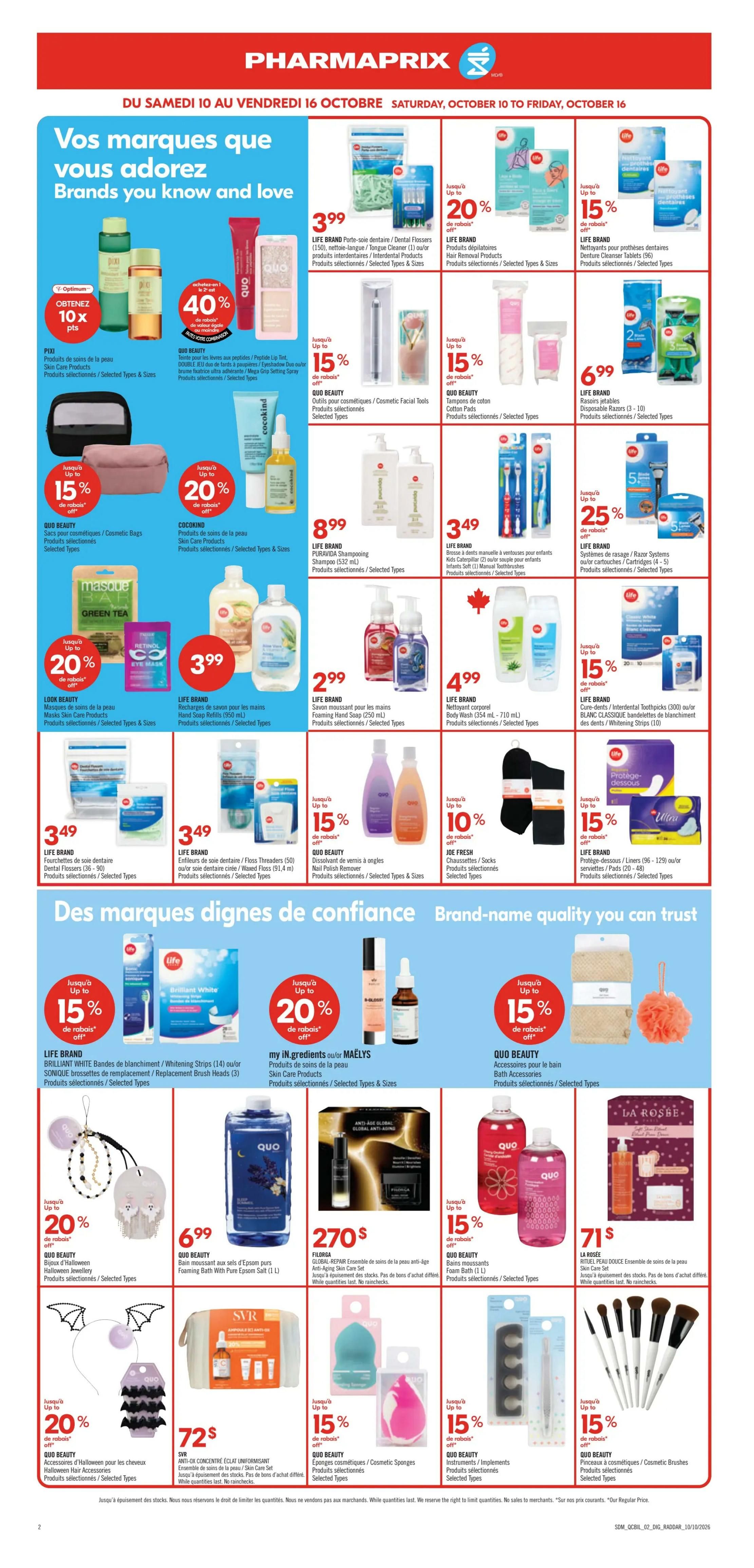 Pharmaprix Flyer October 10 to 16