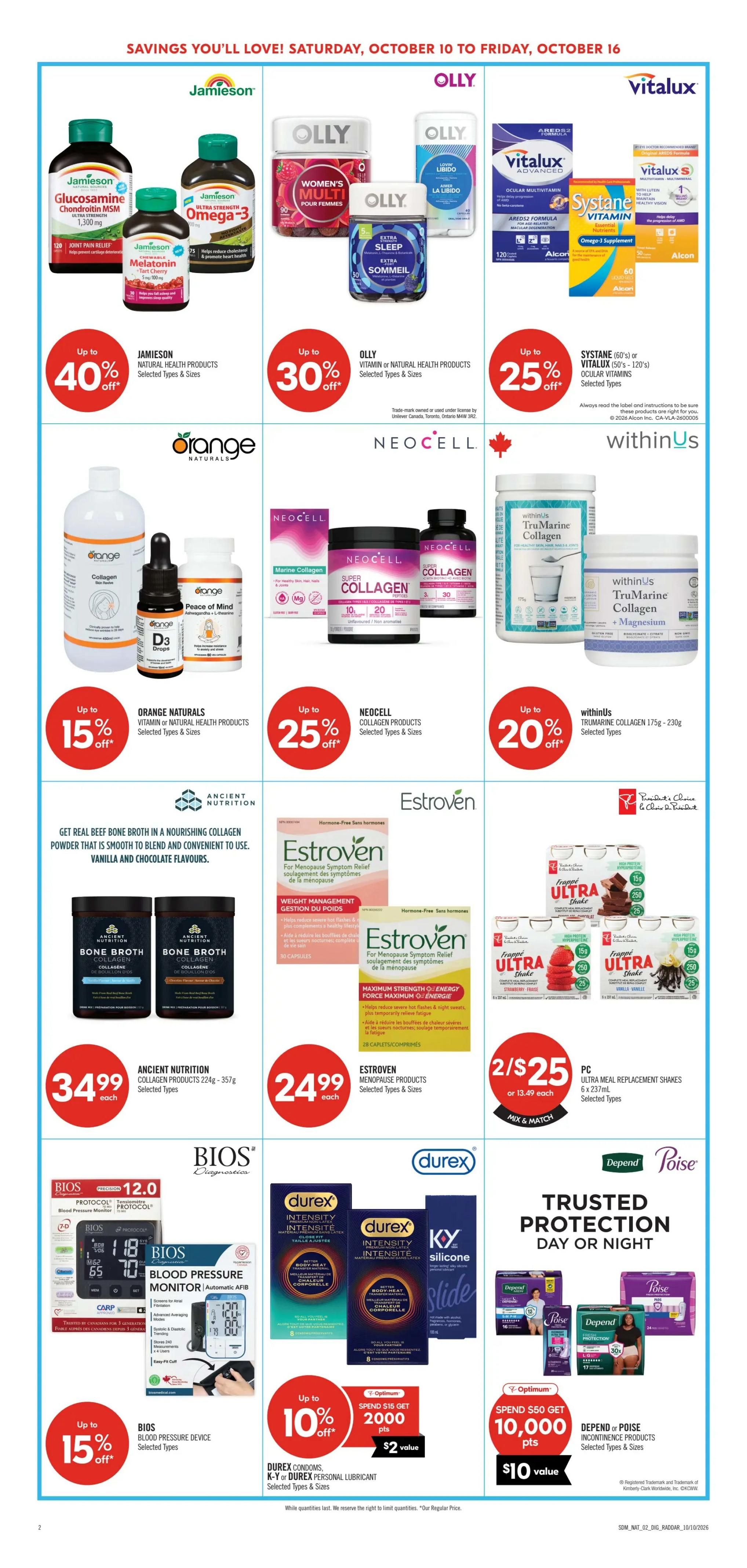 Shoppers Drug Mart (West) Flyer October 10 to 16