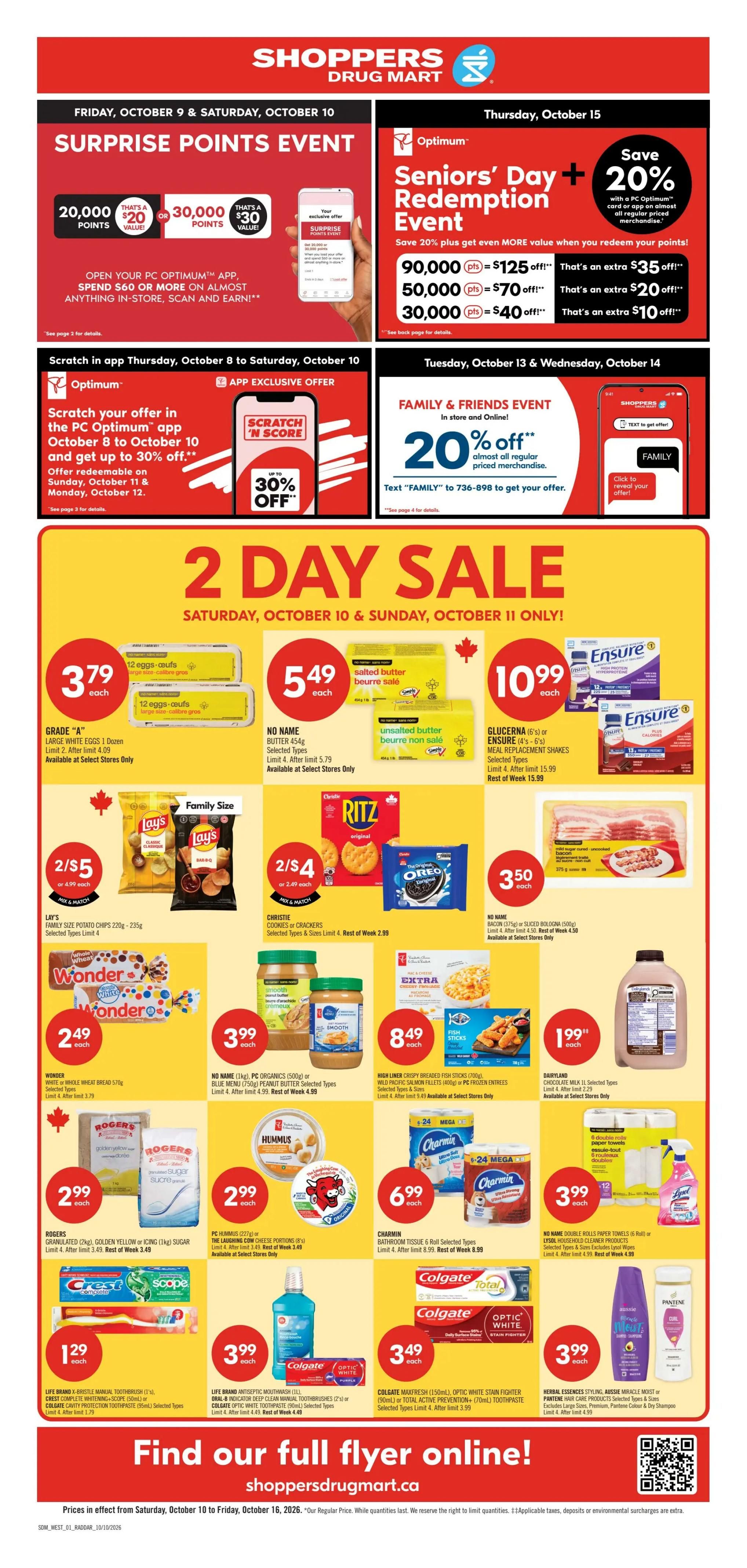 Shoppers Drug Mart (West) Flyer October 10 to 16