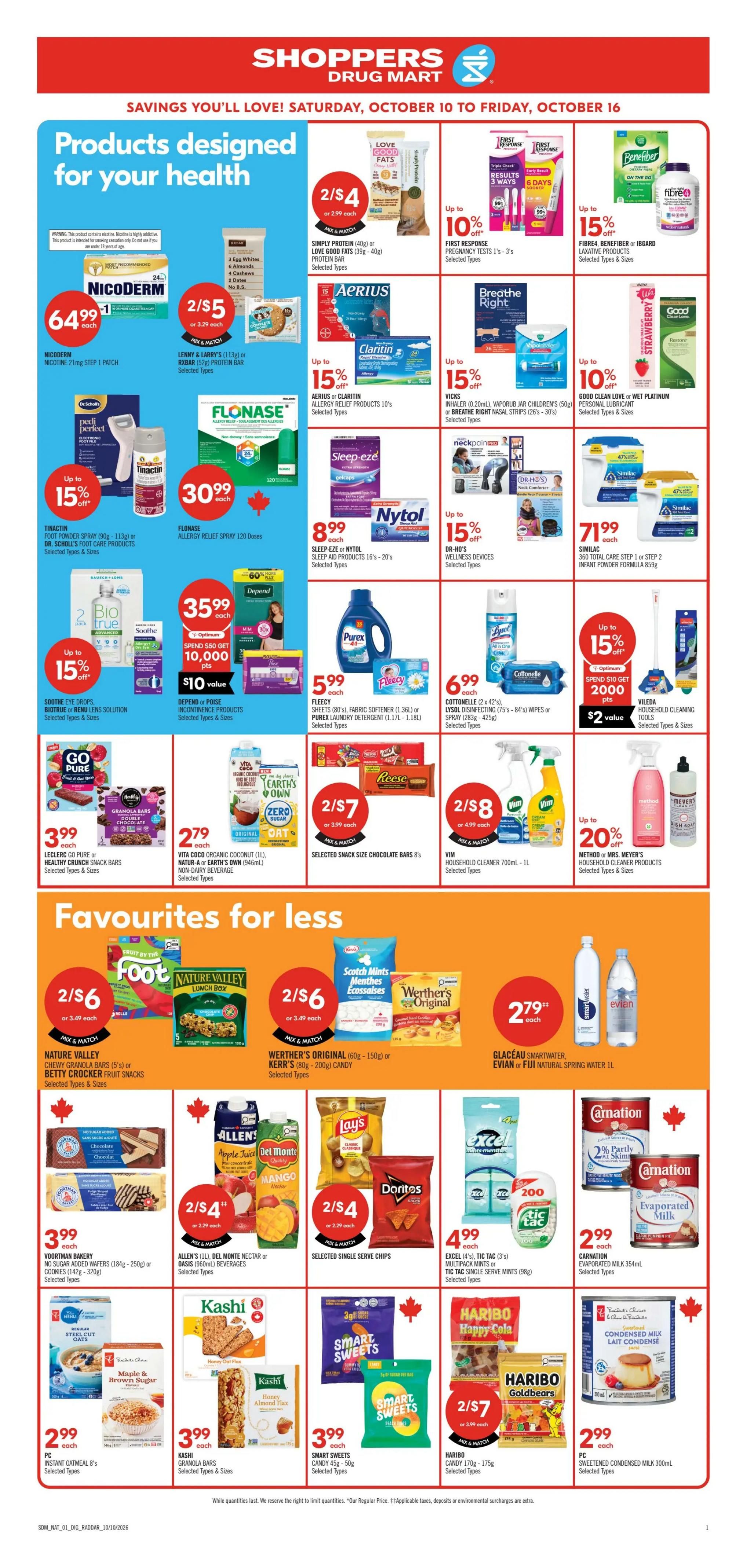 Shoppers Drug Mart (West) Flyer October 10 to 16