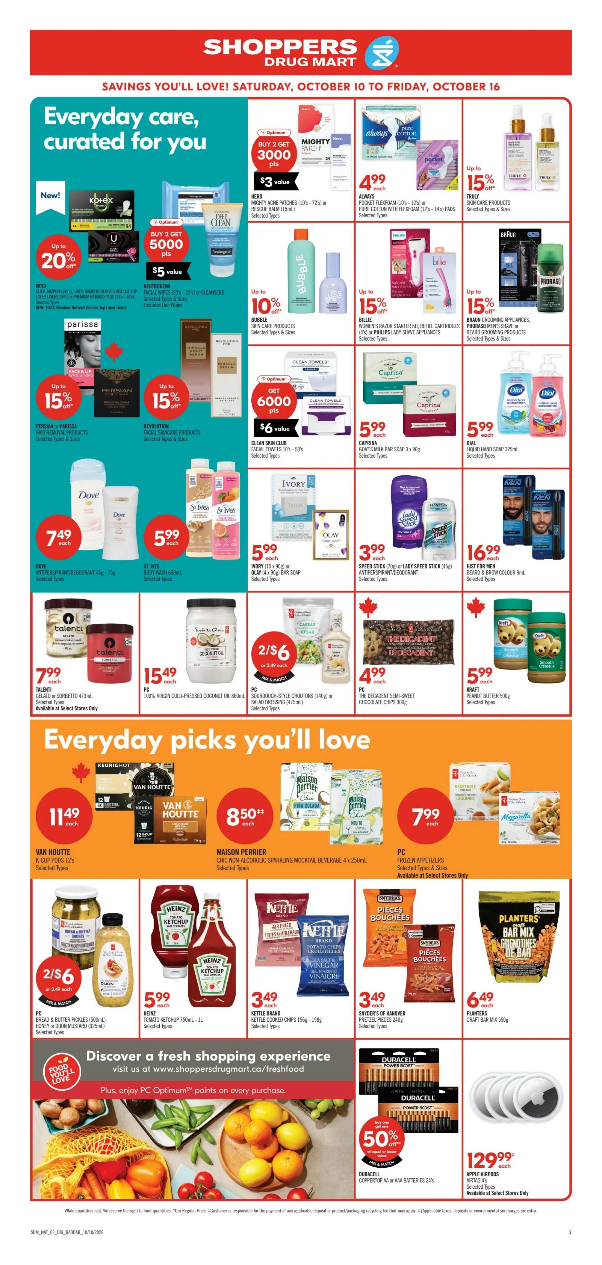 Shoppers Drug Mart (West) Flyer October 10 to 16