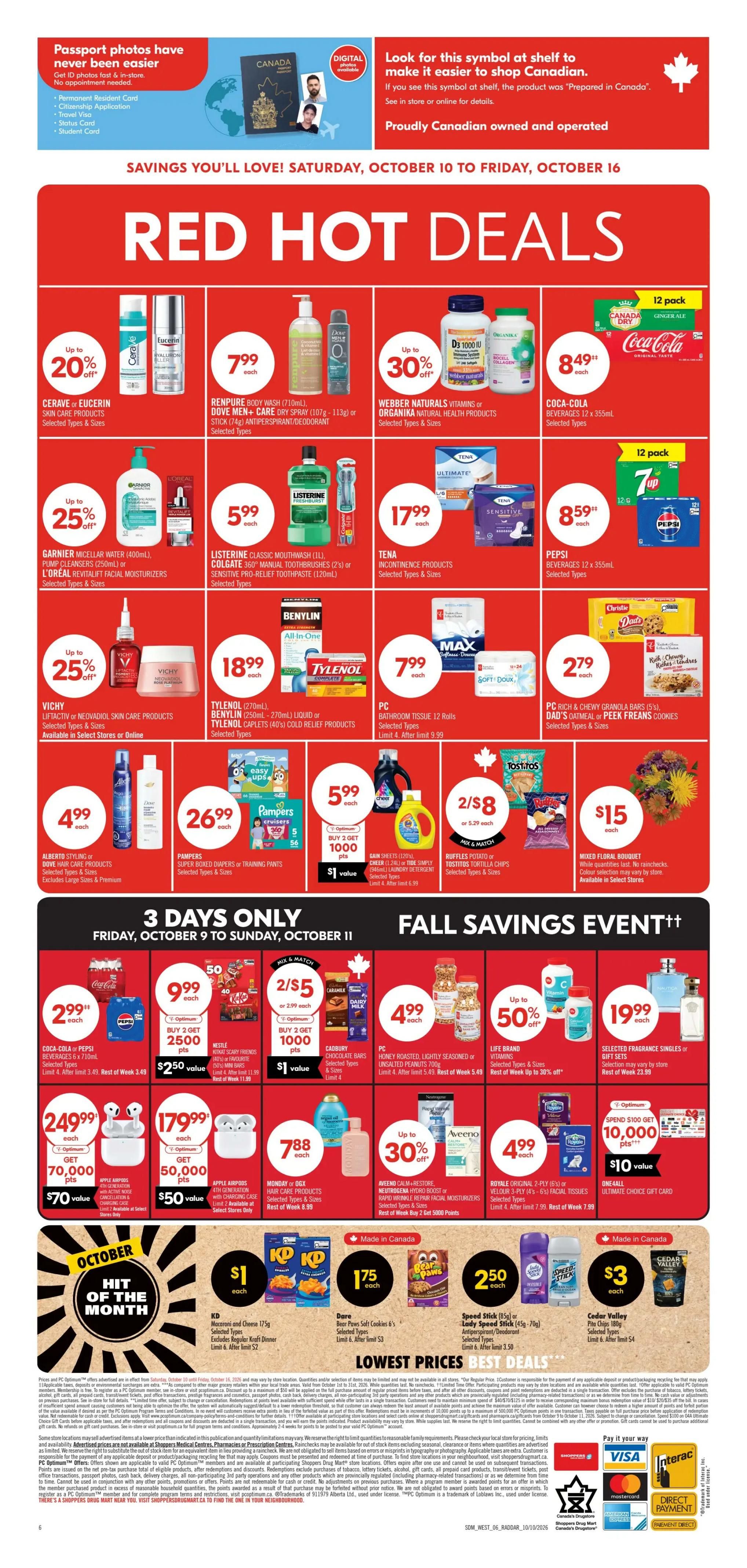 Shoppers Drug Mart (West) Flyer October 10 to 16