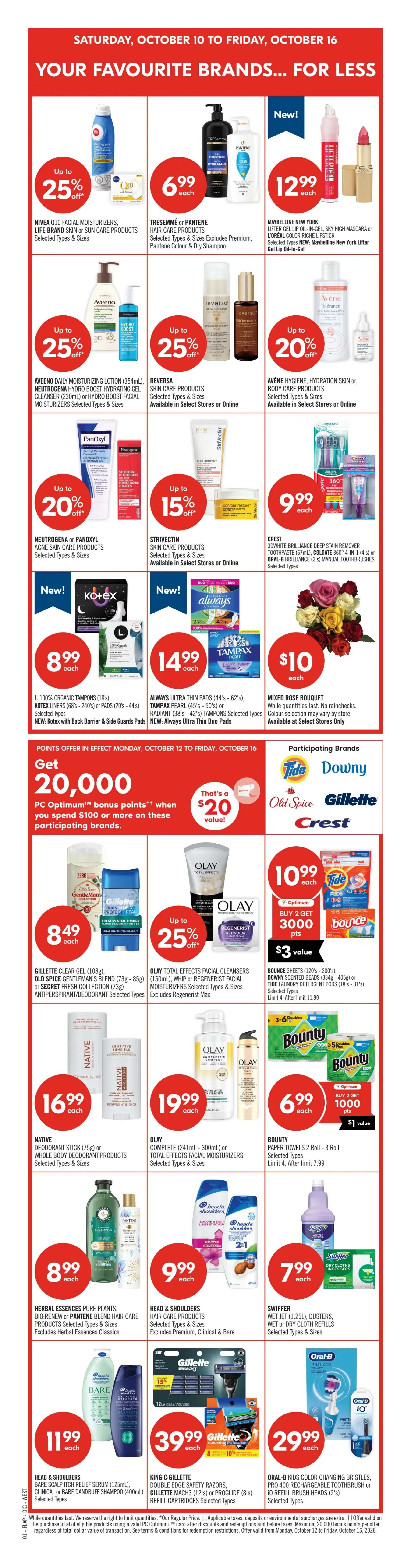 Shoppers Drug Mart (West) Flyer October 10 to 16