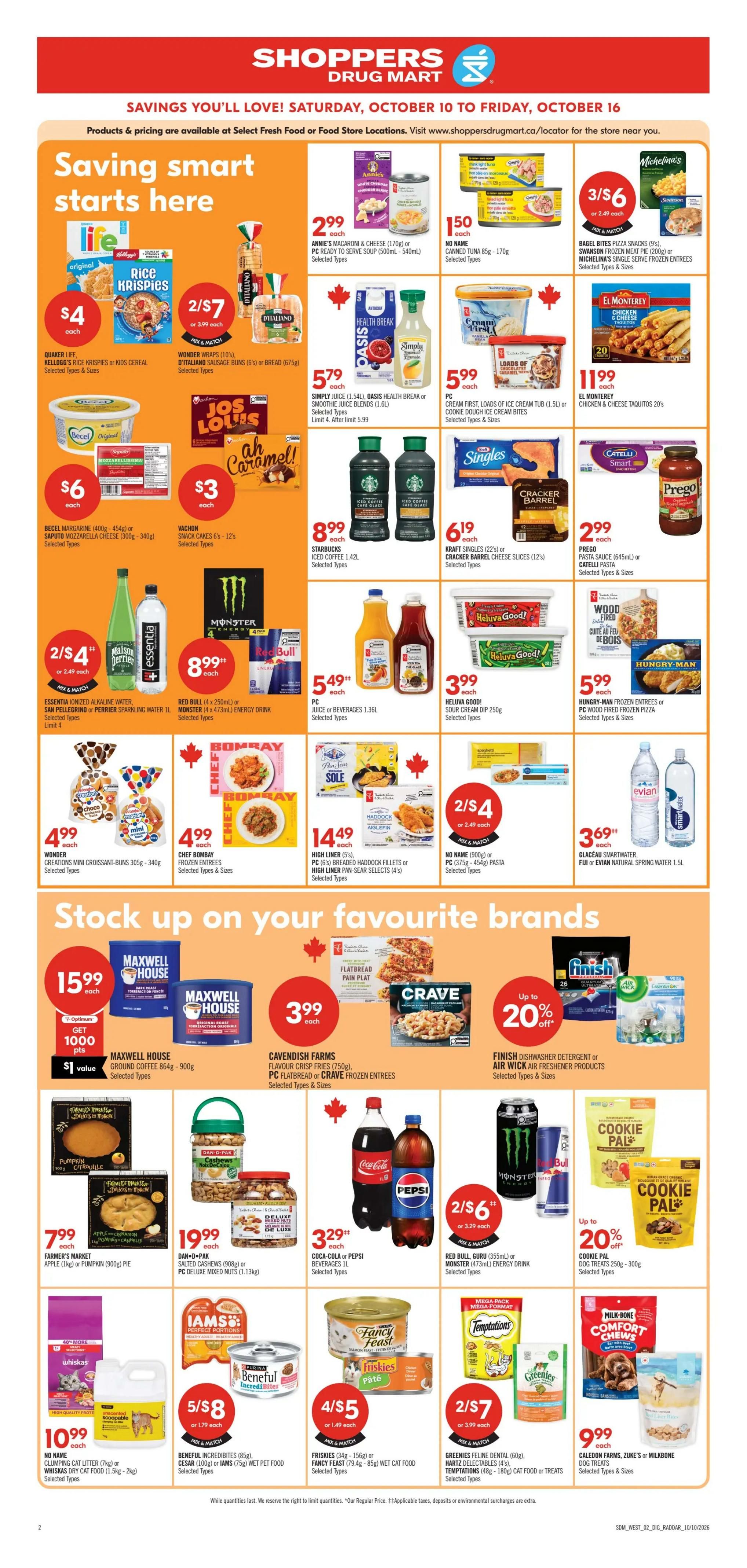 Shoppers Drug Mart (West) Flyer October 10 to 16