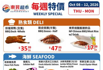 New Pacific Supermarket Flyer October 8 to 12