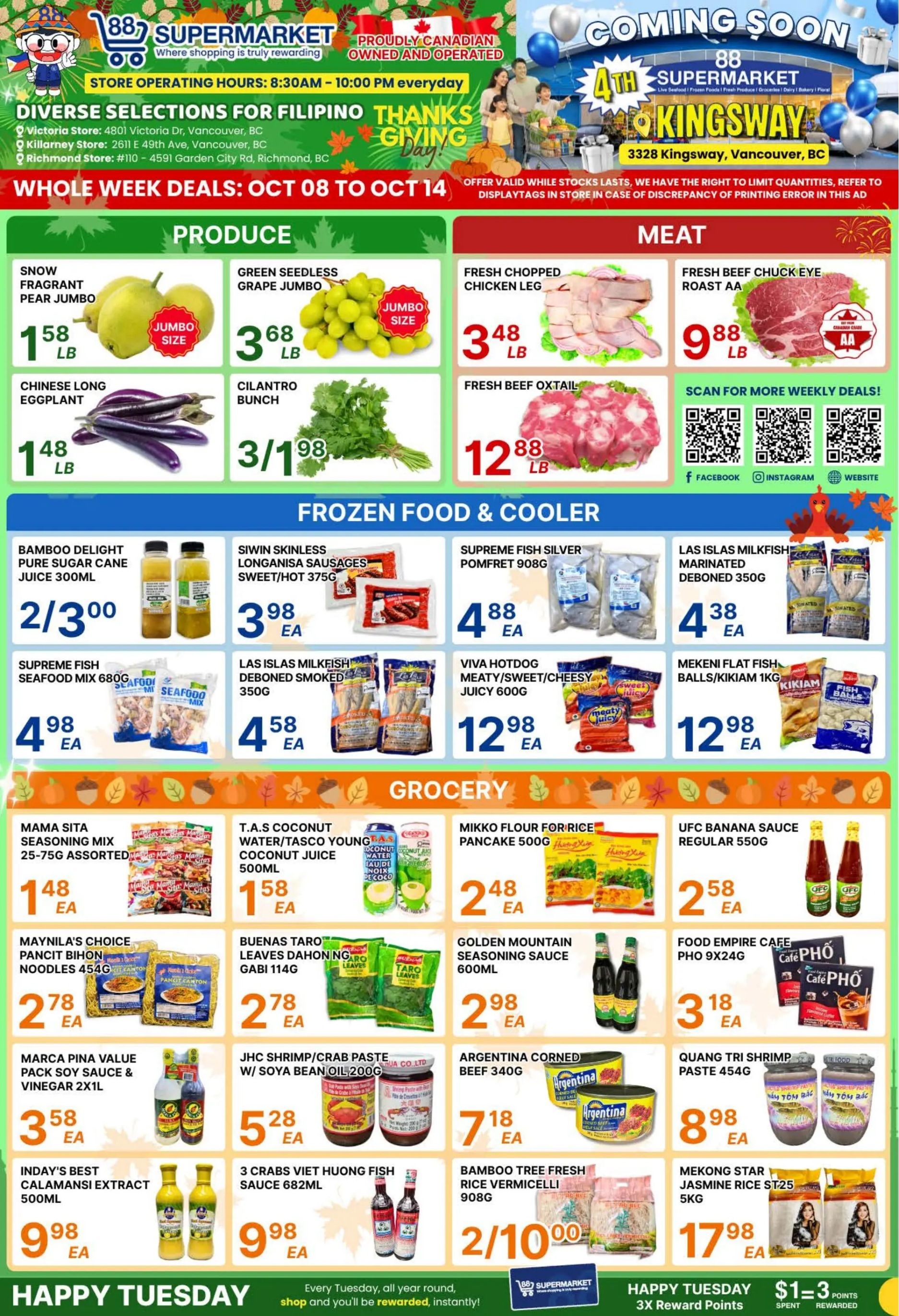 88 Supermarket Flyer October 8 to 14