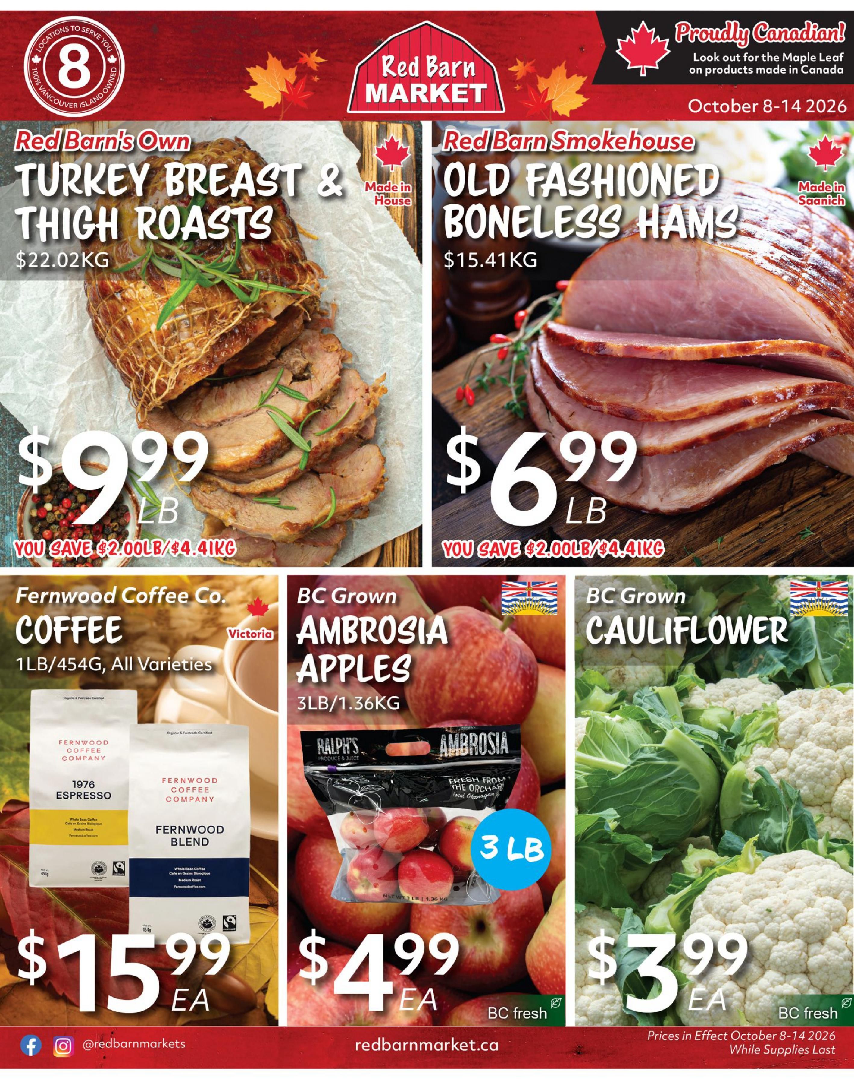 Red Barn Market Flyer October 8 to 14