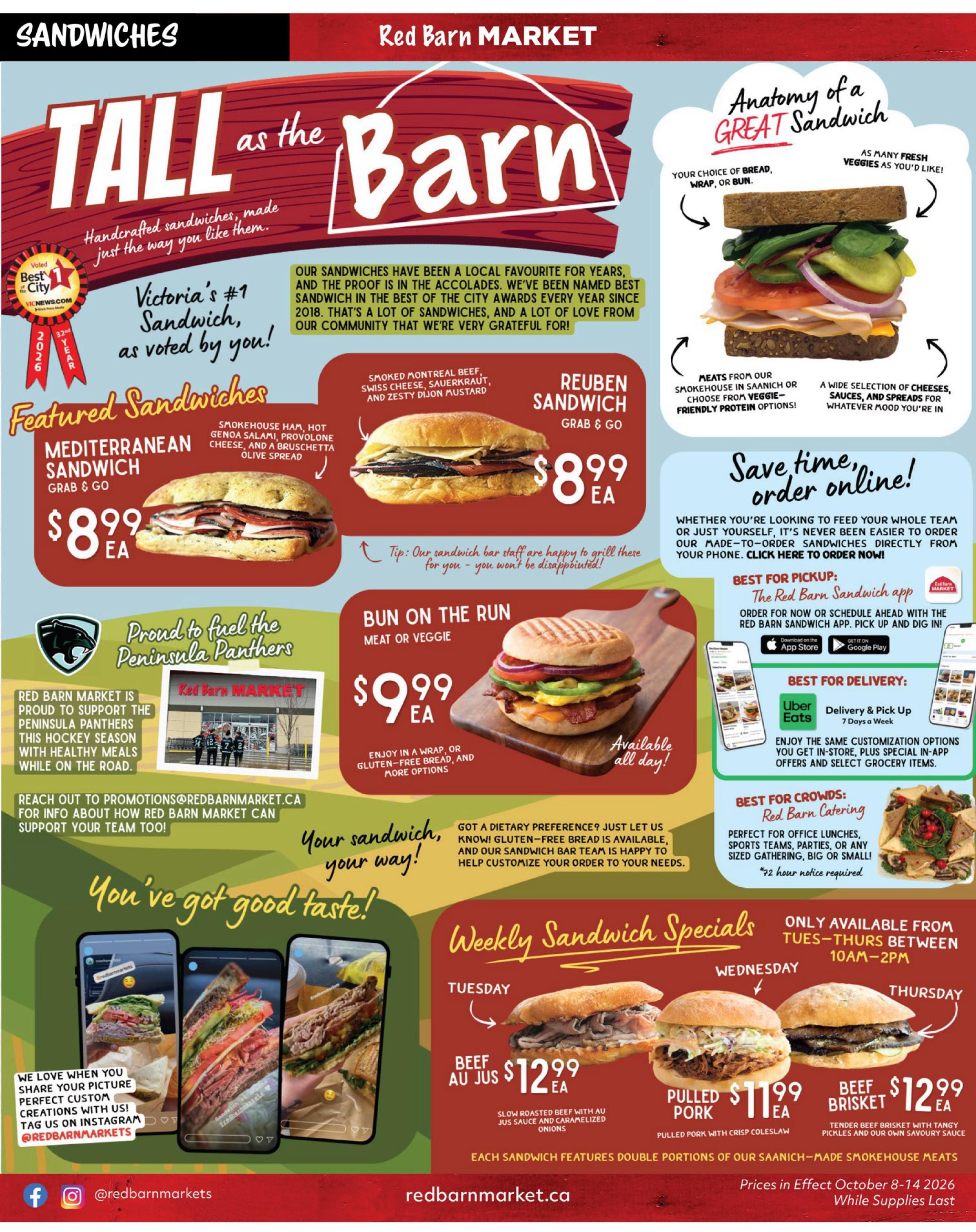 Red Barn Market Flyer October 8 to 14