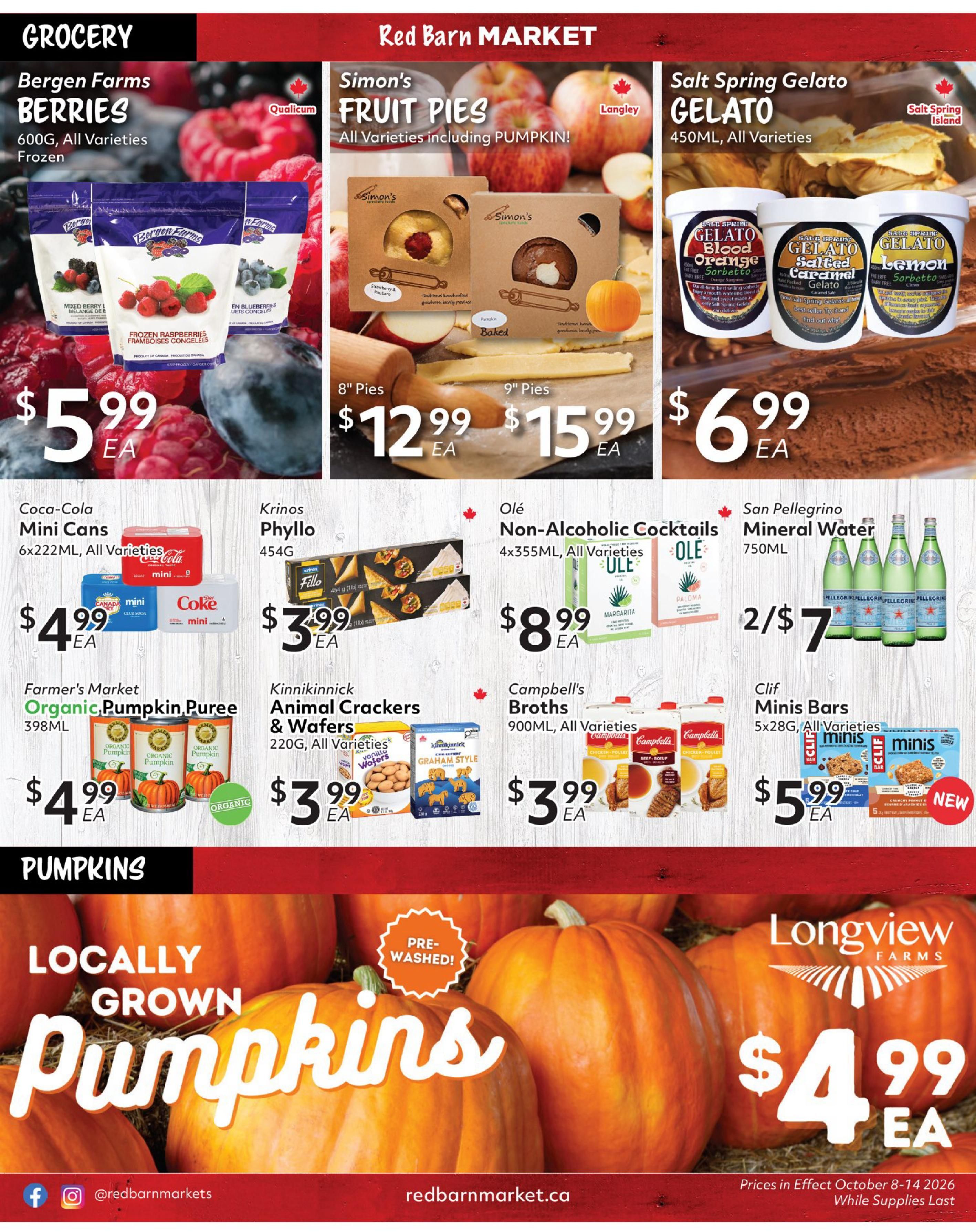 Red Barn Market Flyer October 8 to 14