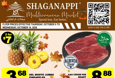 Shaganappi Mediterranean Market Flyer October 8 to 14