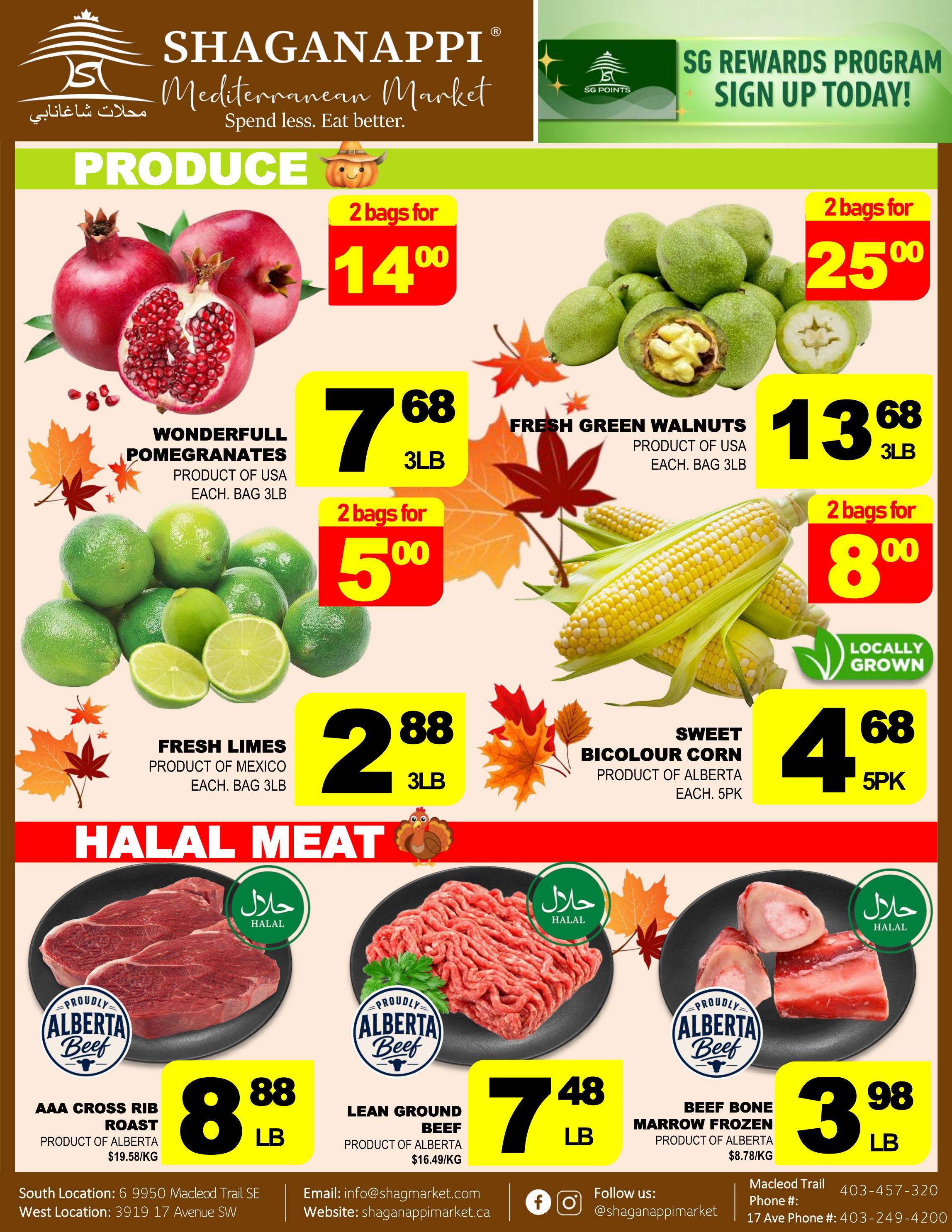 Shaganappi Mediterranean Market Flyer October 8 to 14