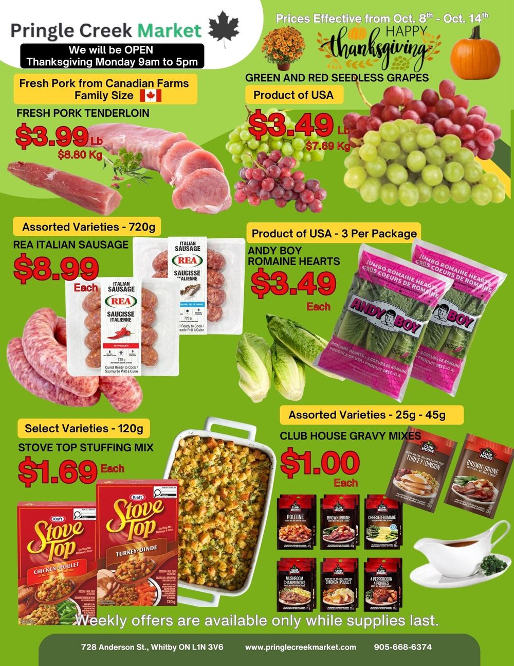 Pringle Creek Market Flyer October 8 to 14