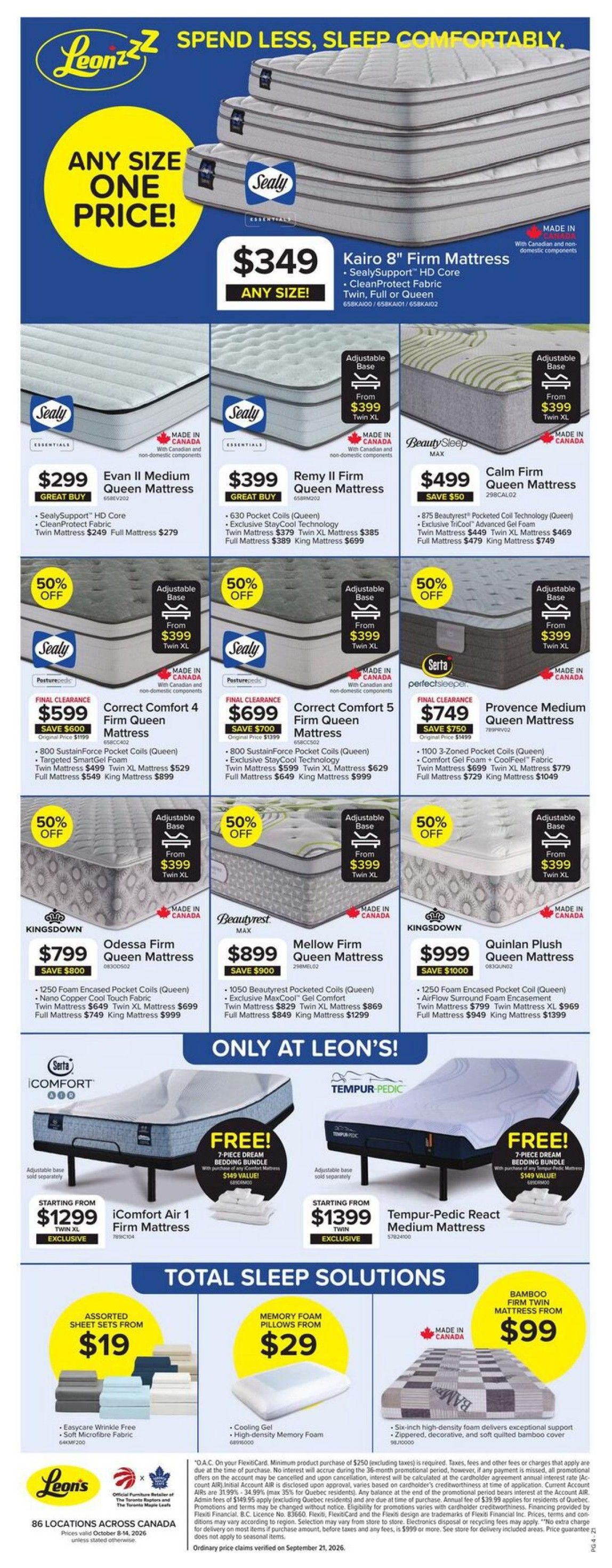 Leon’s Flyer October 8 to 14