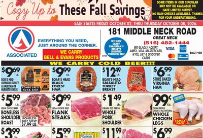 Associated Supermarkets (Pound Ridge Area, NY) Weekly Ad October 2 - 8, 2026