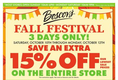 Boscov's Boscov’s Weekly Weekly Ad October 8 - 14, 2026