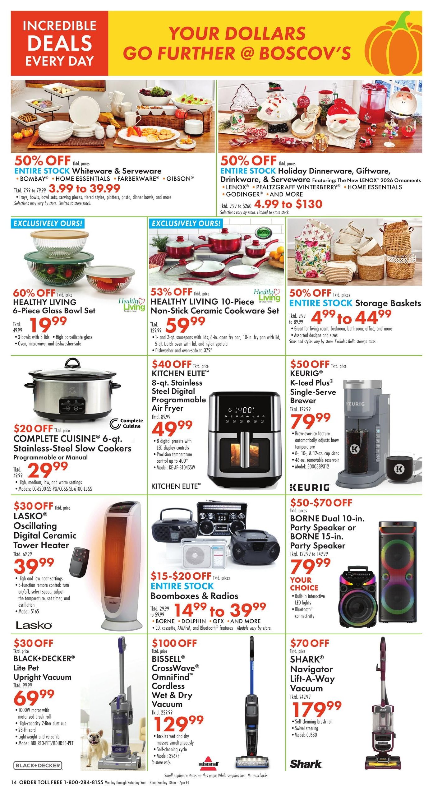 Boscov's Boscov’s Weekly Weekly Ad October 8 - 14, 2026