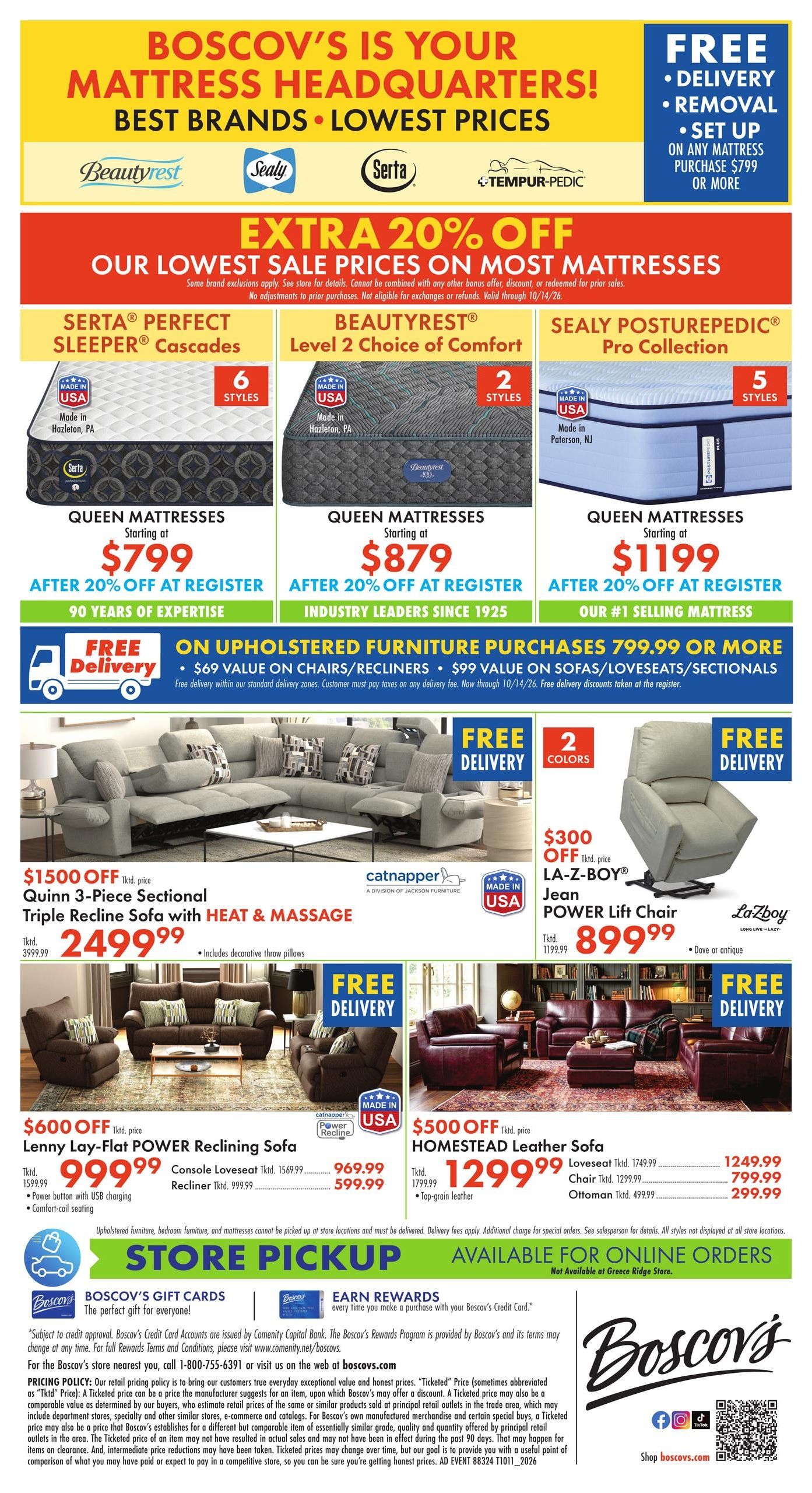 Boscov's Boscov’s Weekly Weekly Ad October 8 - 14, 2026