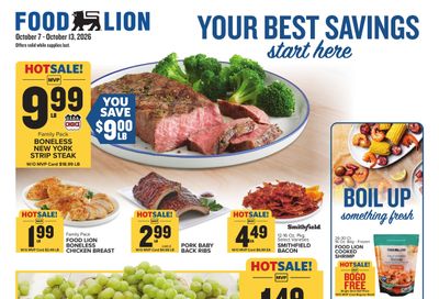 Food Lion (Alamance Area, NC) Weekly Ad October 7 - 13, 2026