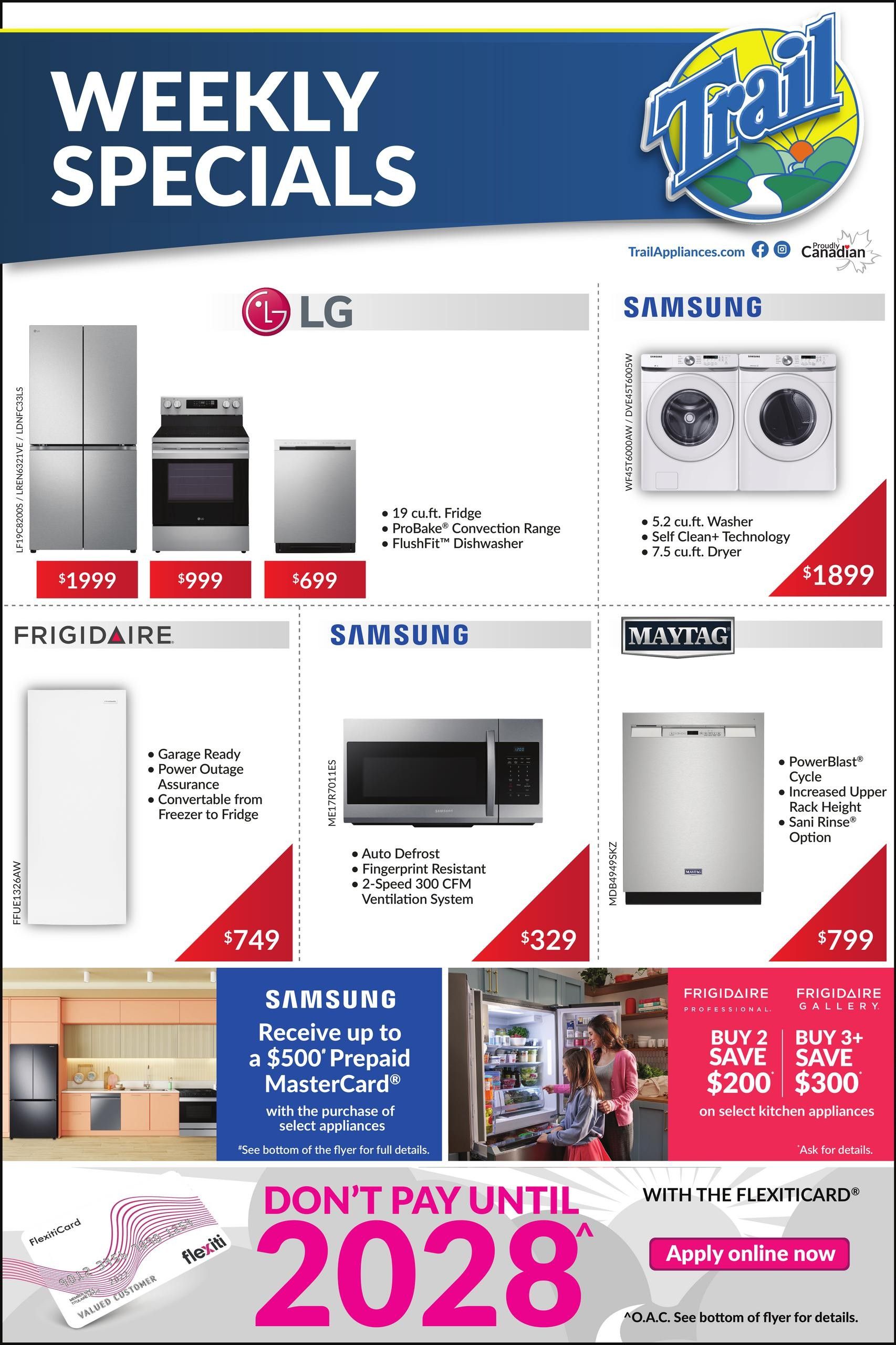 Trail Appliances (AB & SK) Flyer October 8 to 14