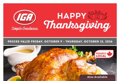 IGA Stores of BC Flyer October 9 to 15