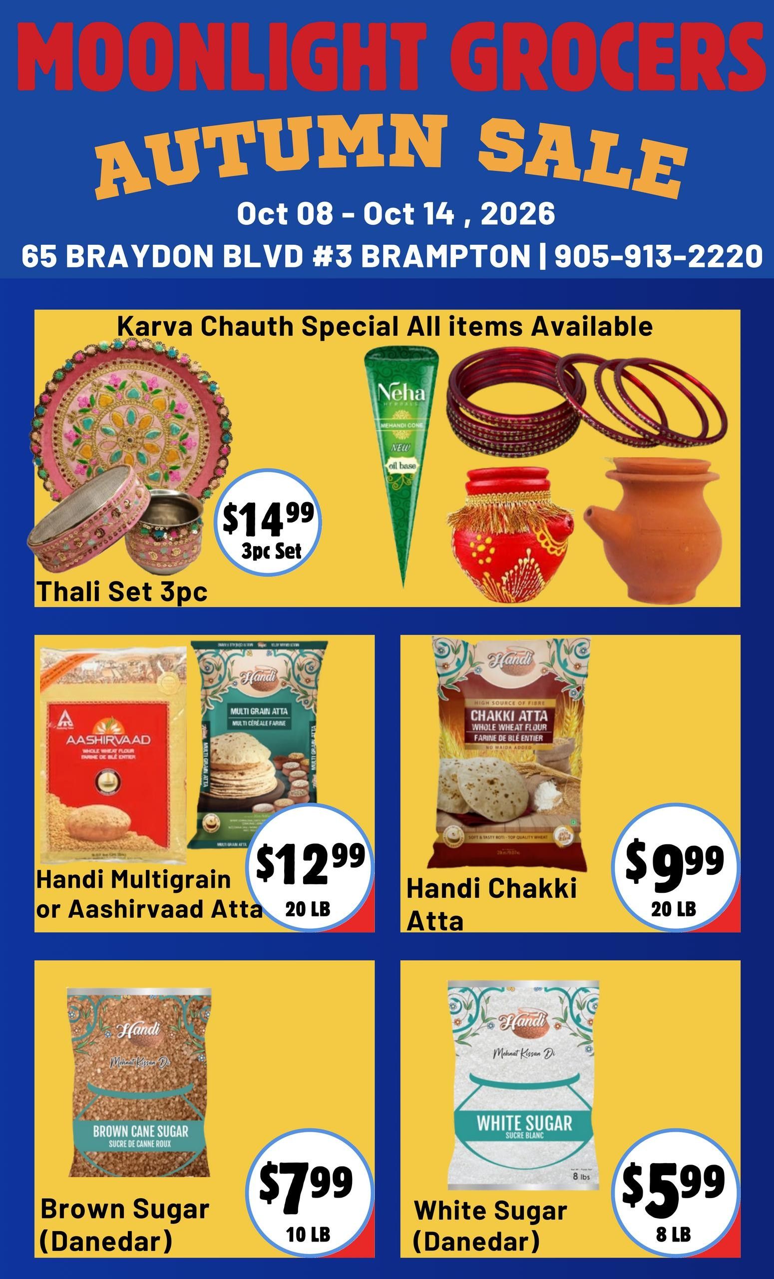 Moonlight Grocers Flyer October 8 to 14
