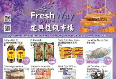 FreshWay Foodmart Flyer October 9 to 15