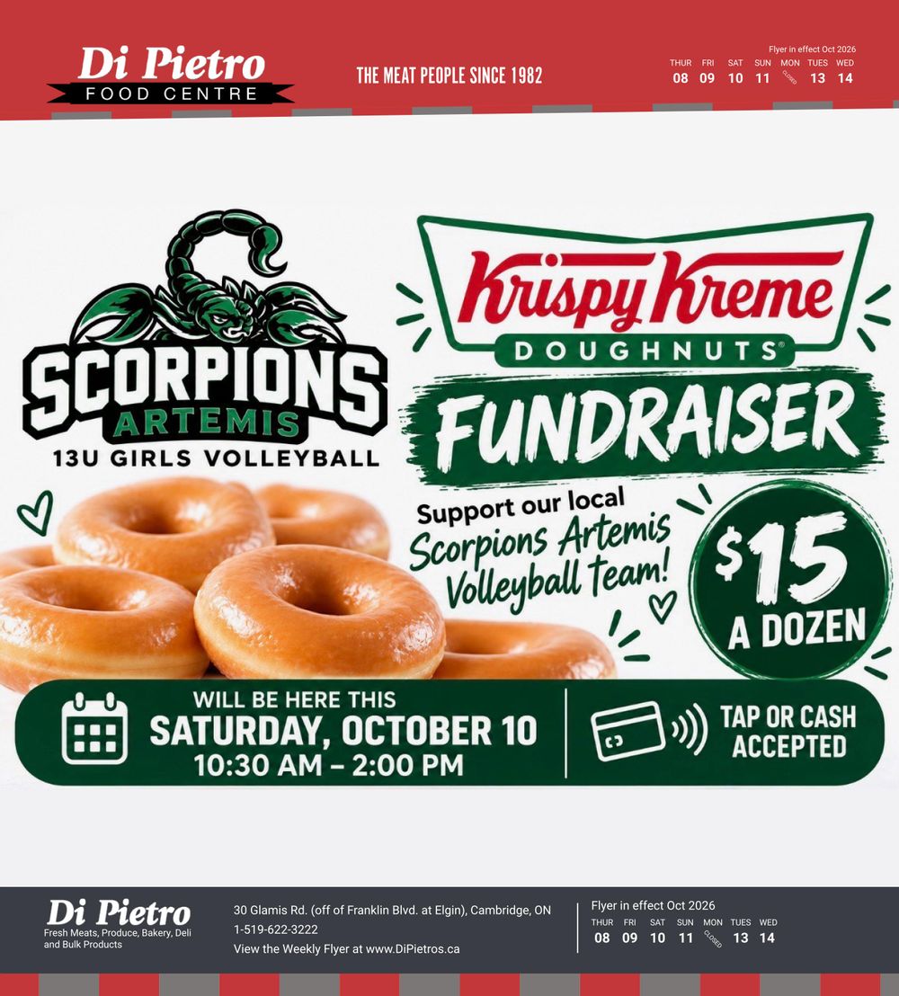 Di Pietro Food Centre Flyer October 8 to 14