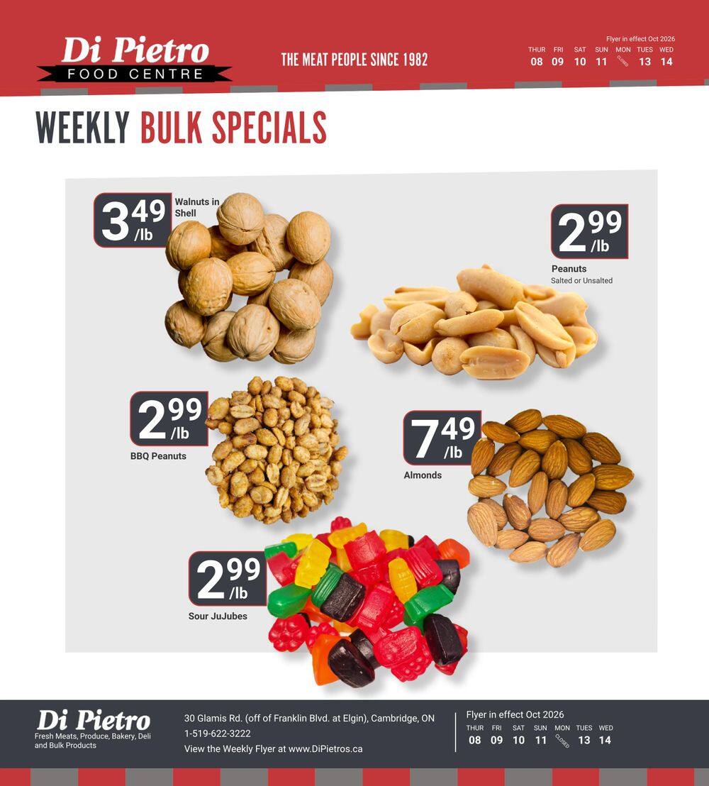 Di Pietro Food Centre Flyer October 8 to 14