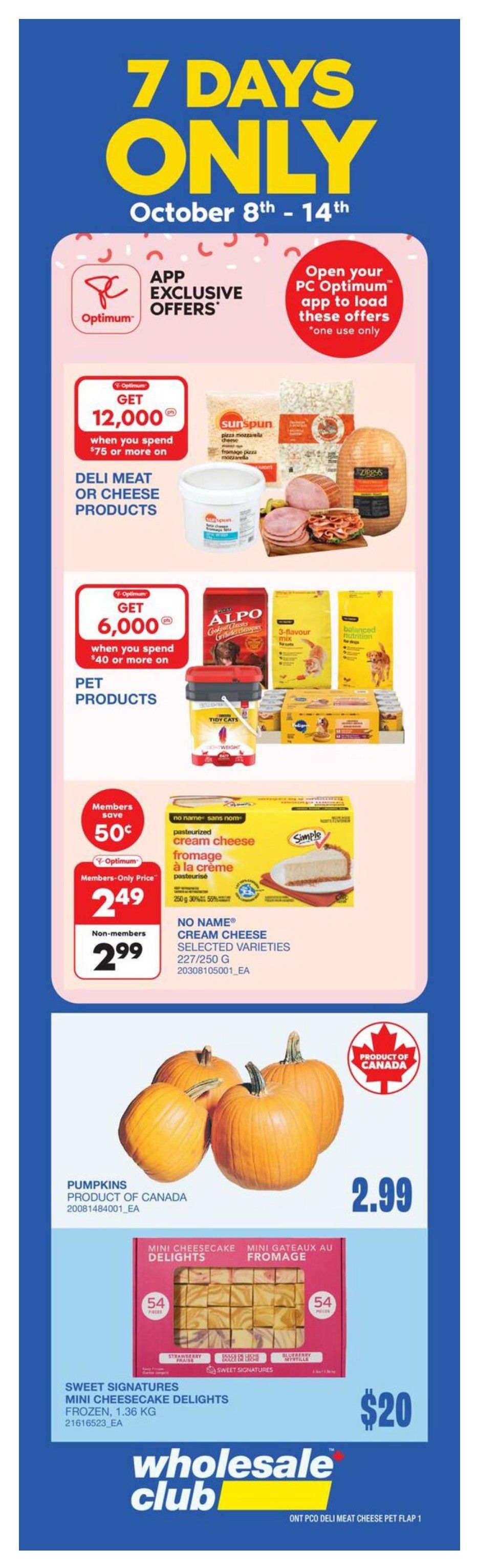 Wholesale Club (ON) Flyer October 8 to 14